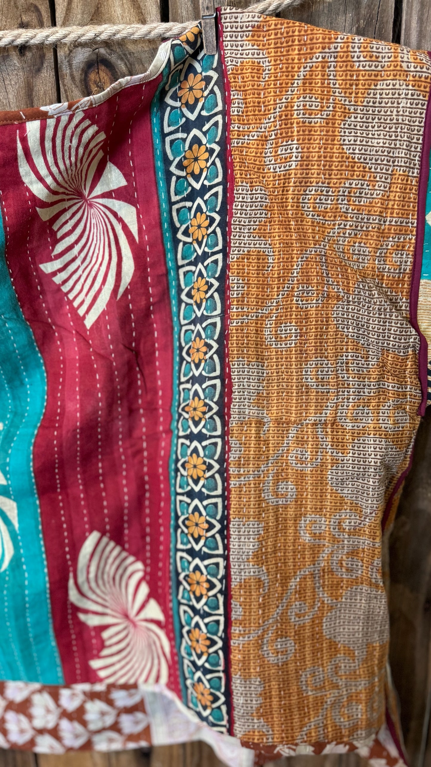 Moon Valley Kantha Pullover Top - 030