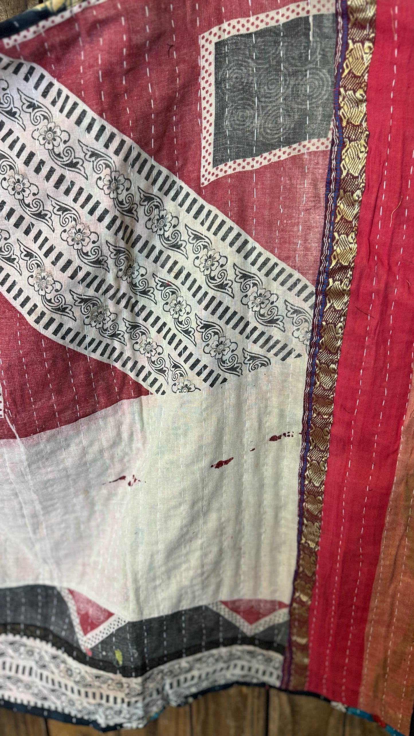 Moon Valley Kantha Pullover Top - 014