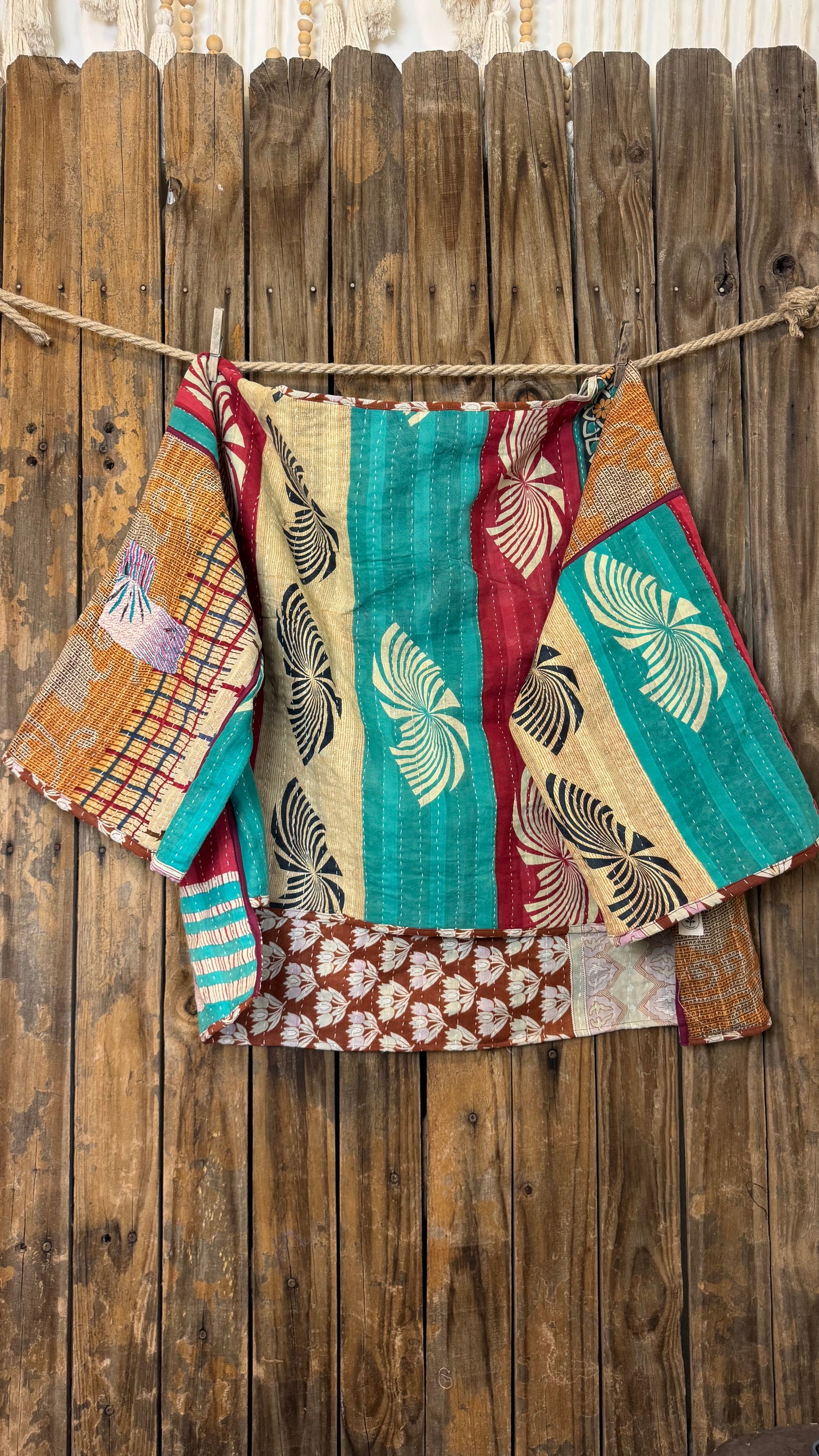Moon Valley Kantha Pullover Top - 030