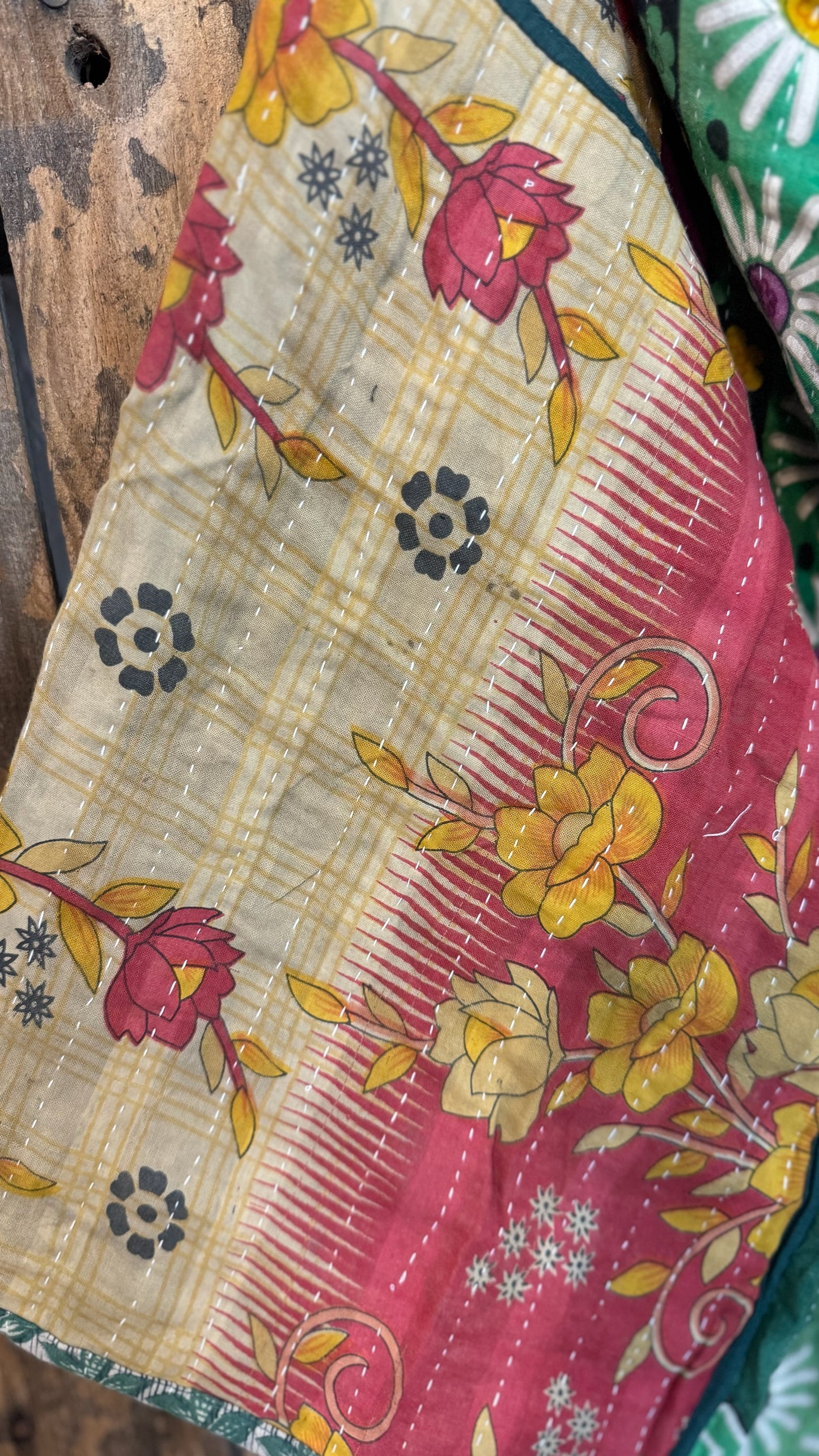 Moon Valley Kantha Pullover Top - 018