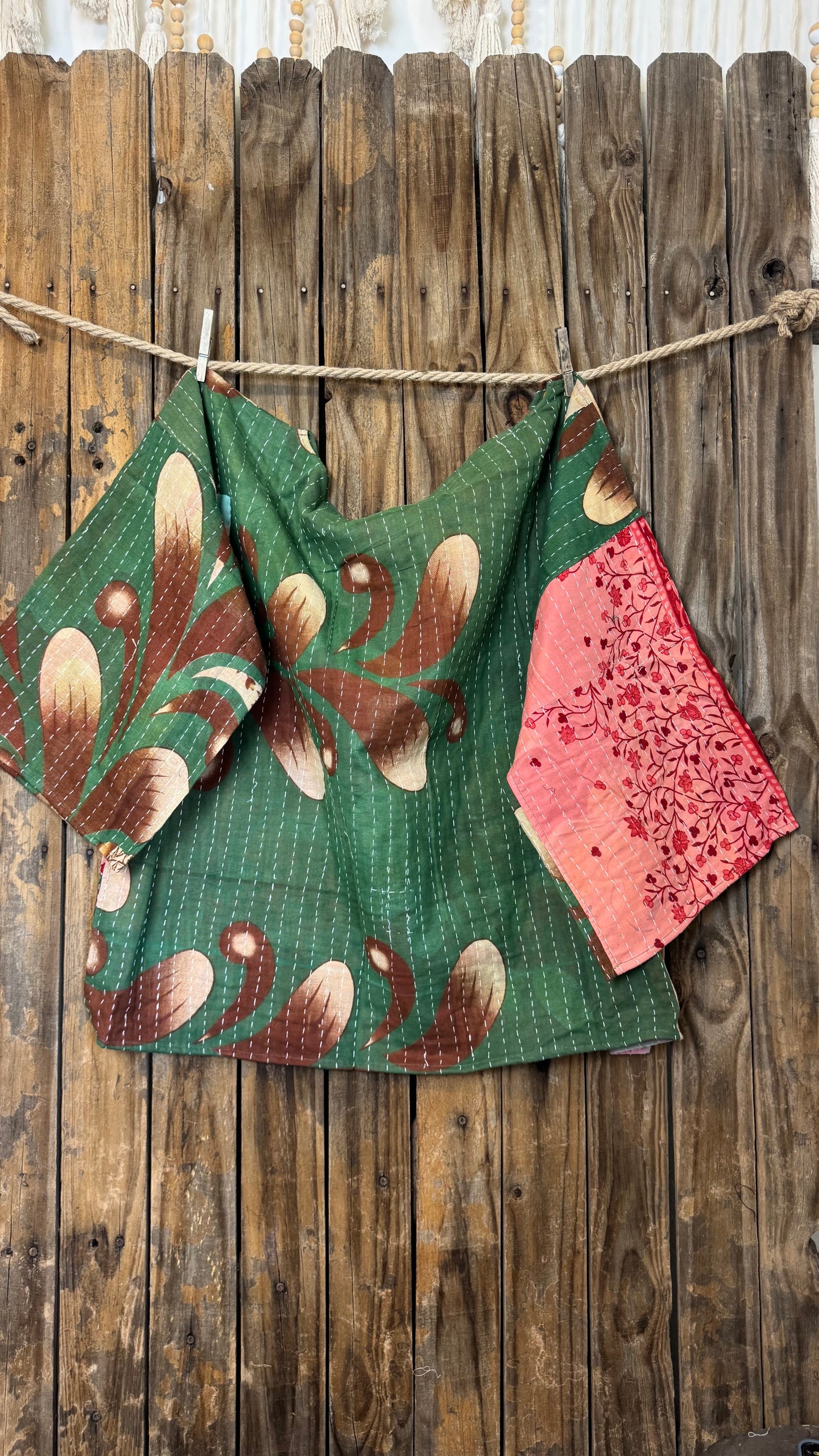 Moon Valley Kantha Pullover Top - 022