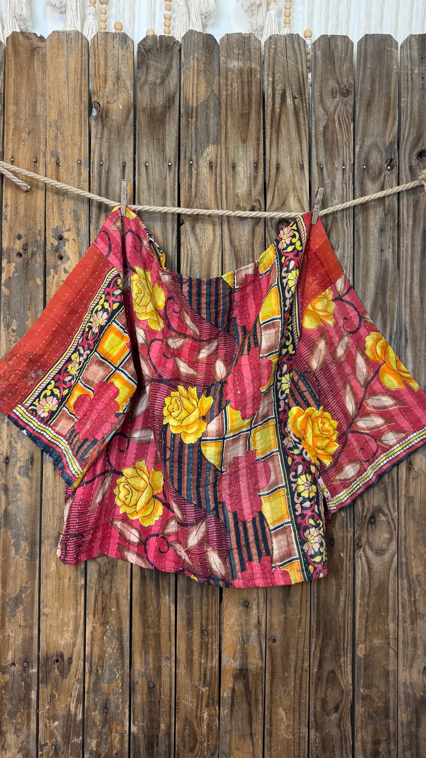Moon Valley Kantha Pullover Top - 006