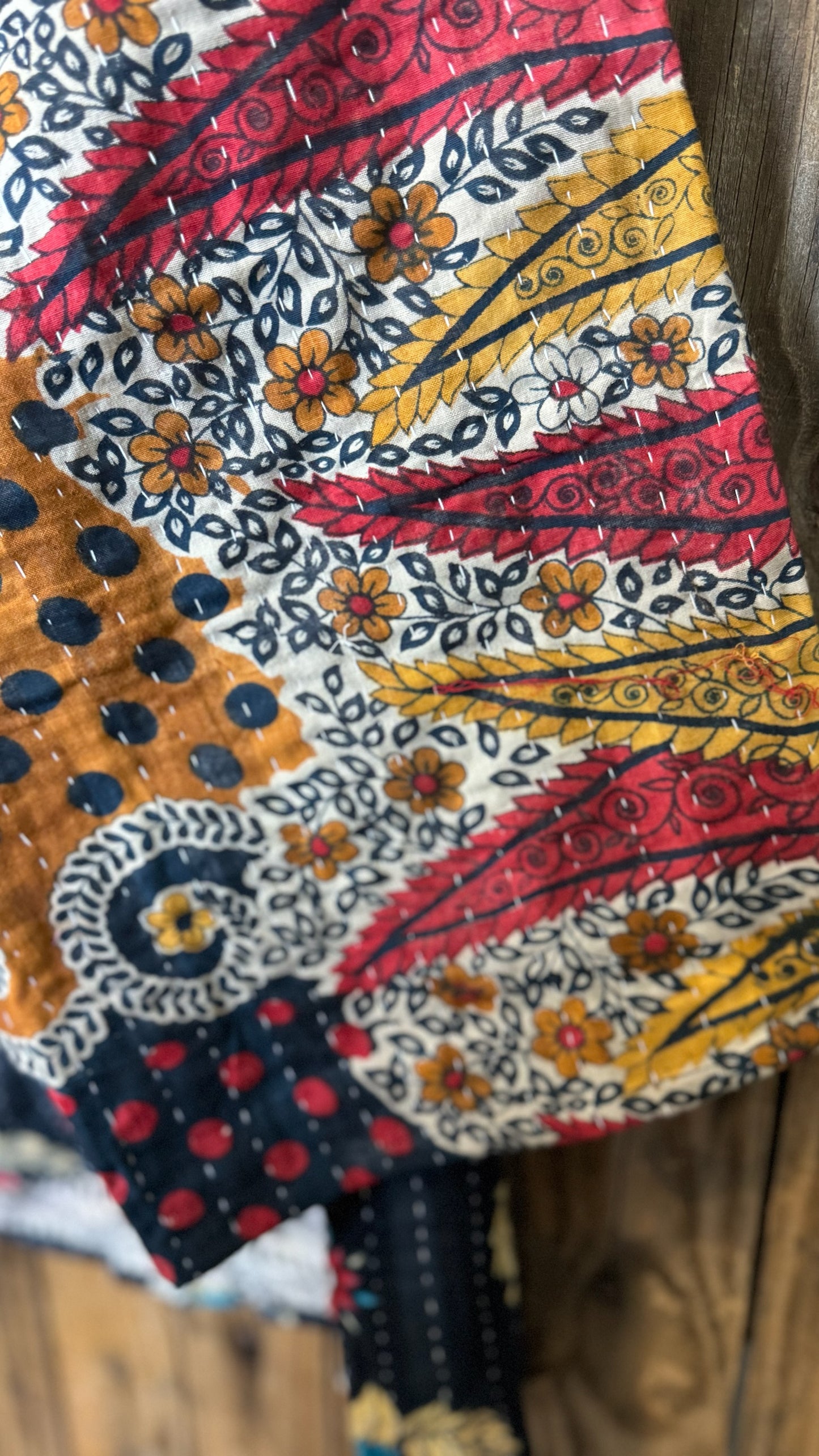 Moon Valley Kantha Pullover Top - 014