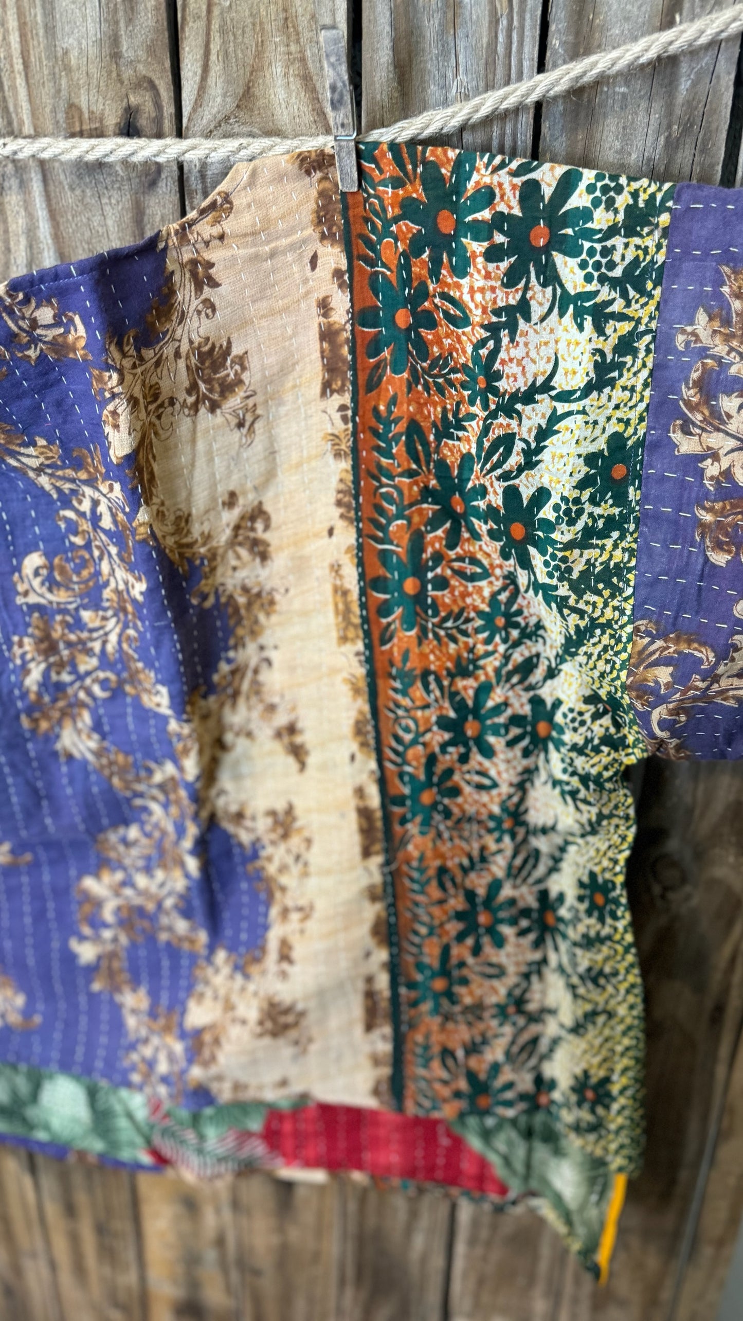 Moon Valley Kantha Pullover Top - 016