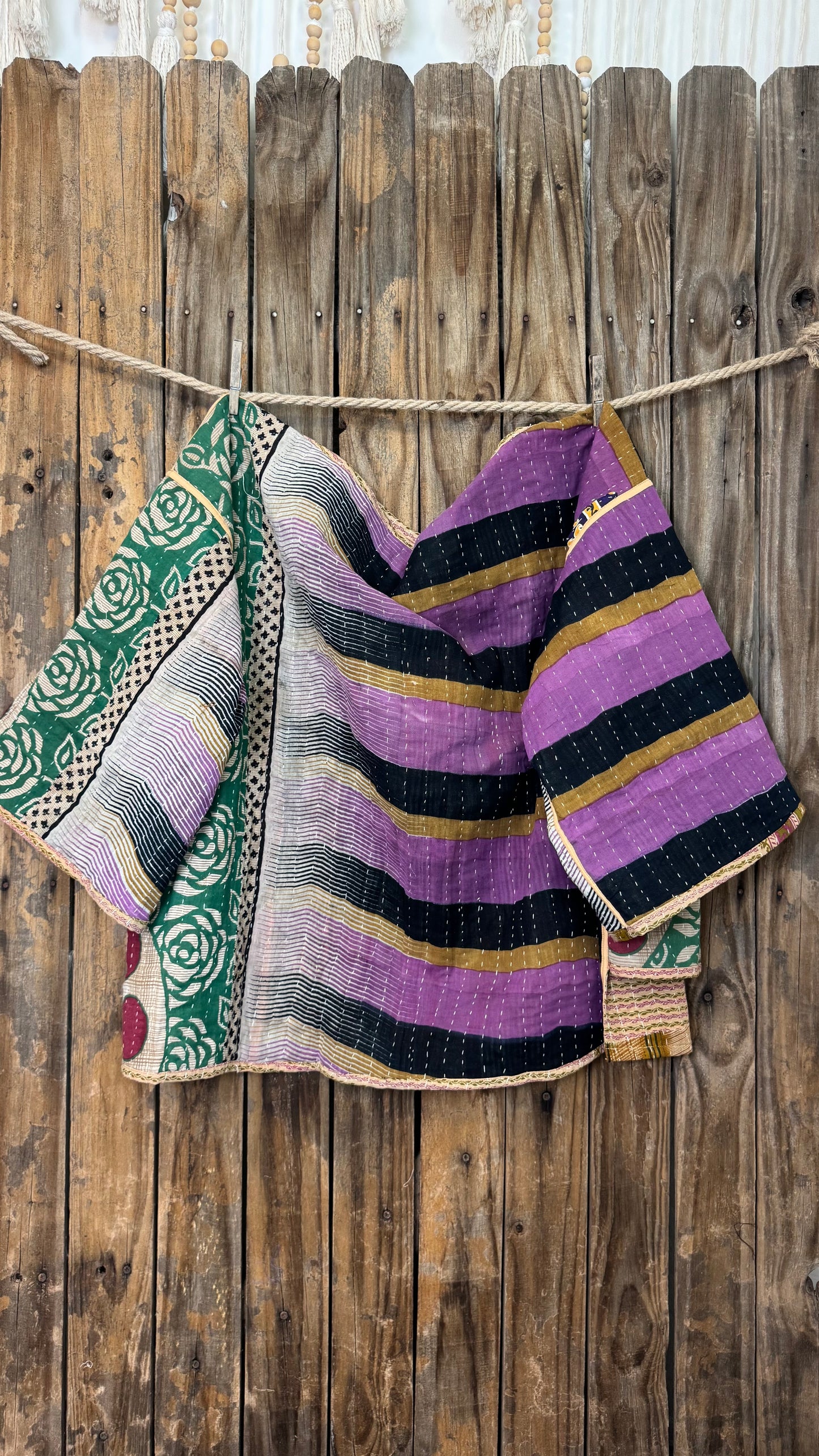 Moon Valley Kantha Pullover Top - 002
