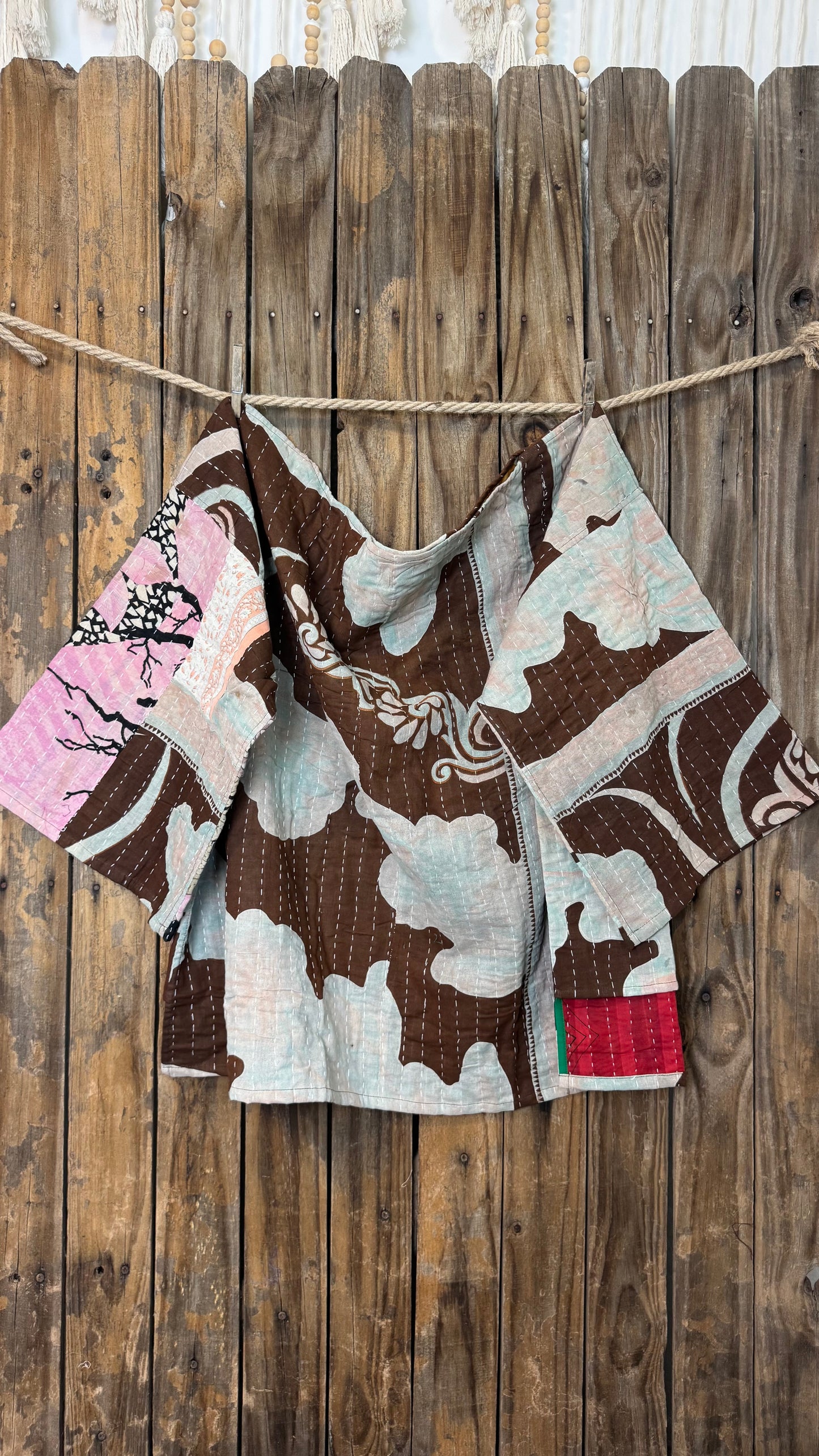 Moon Valley Kantha Pullover Top - 003