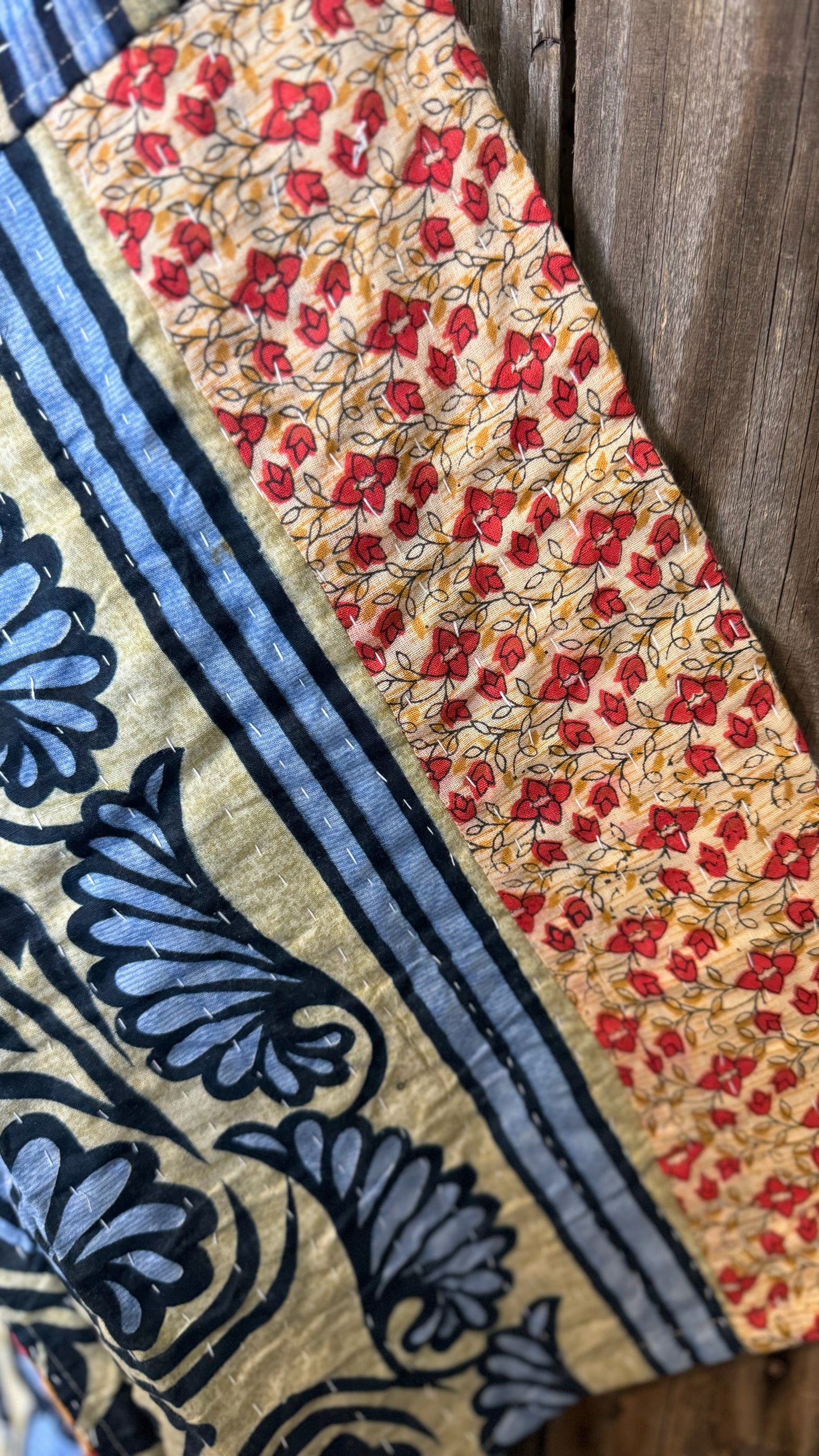 Moon Valley Kantha Pullover Top - 013
