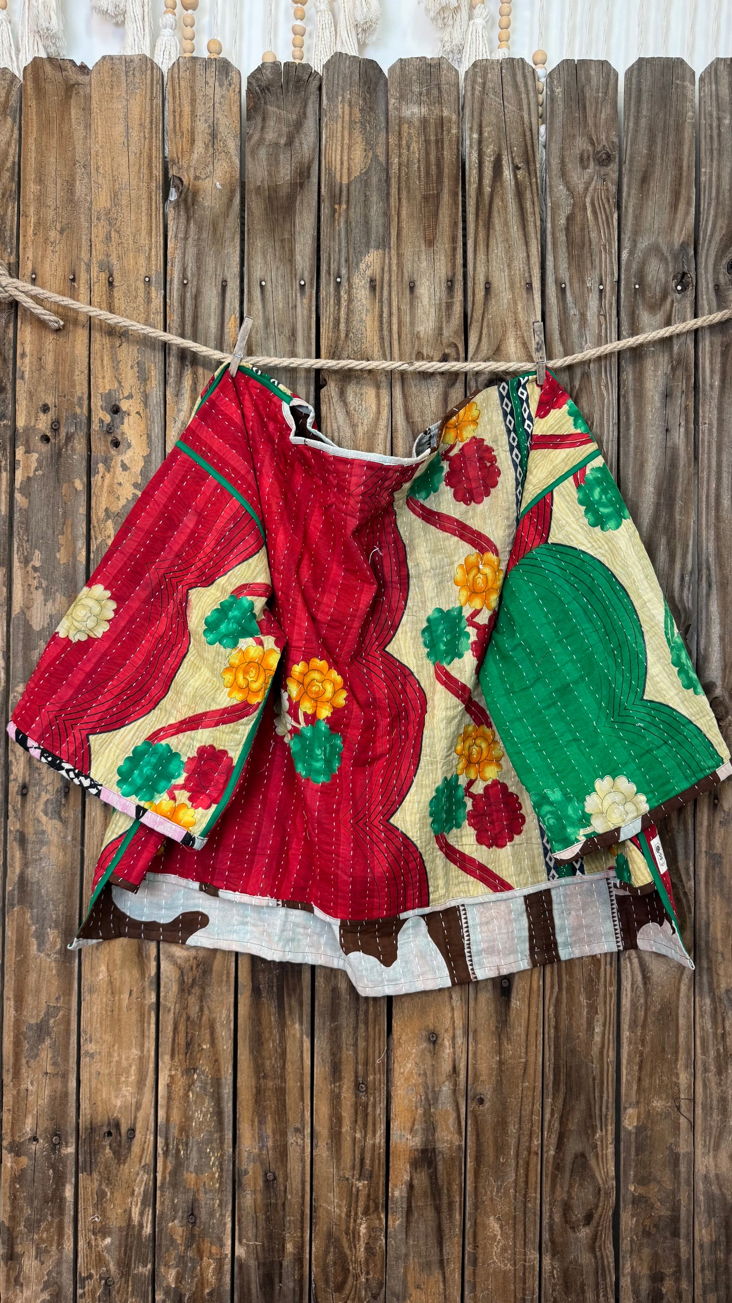 Moon Valley Kantha Pullover Top - 003