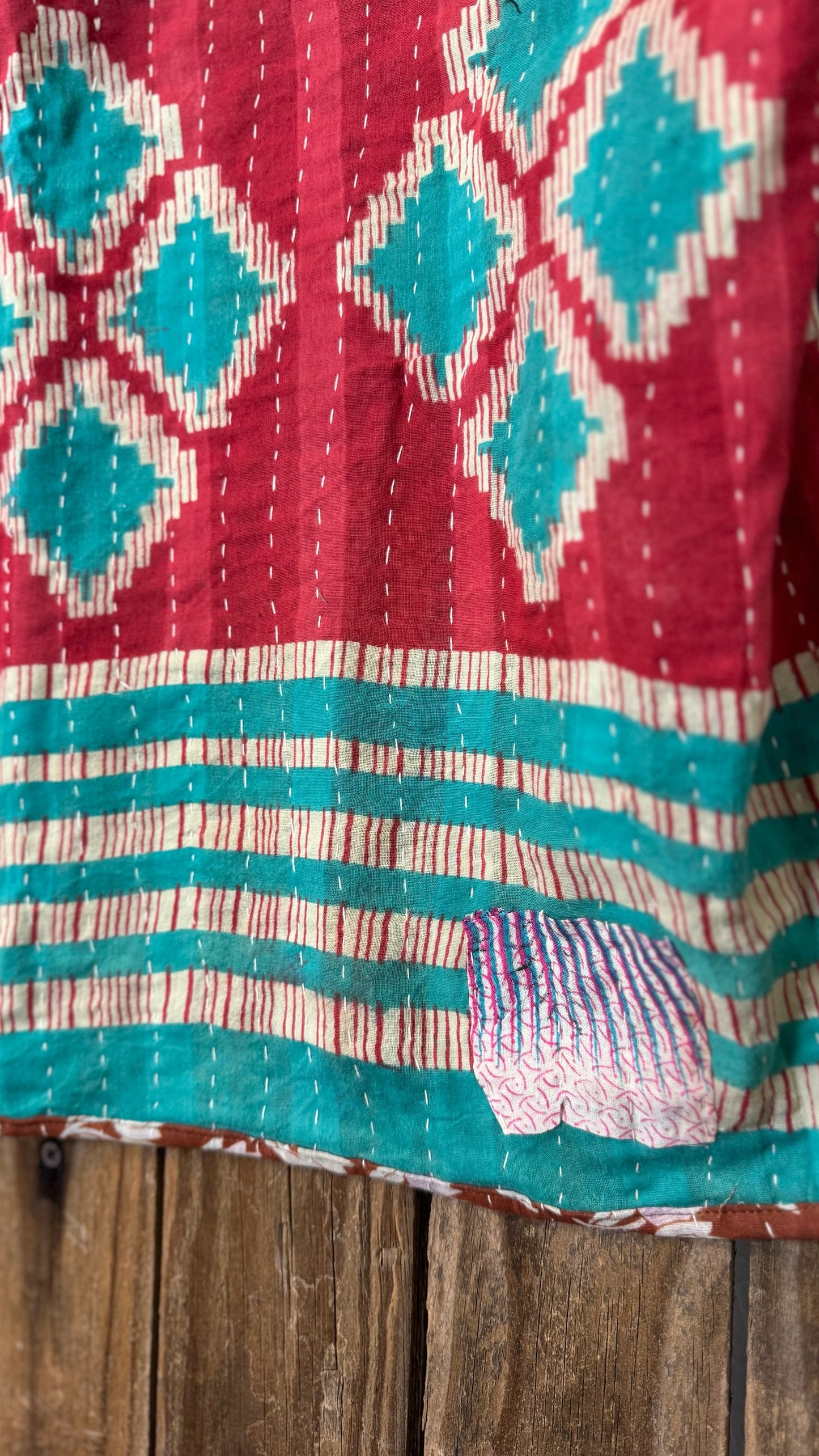 Moon Valley Kantha Pullover Top - 030