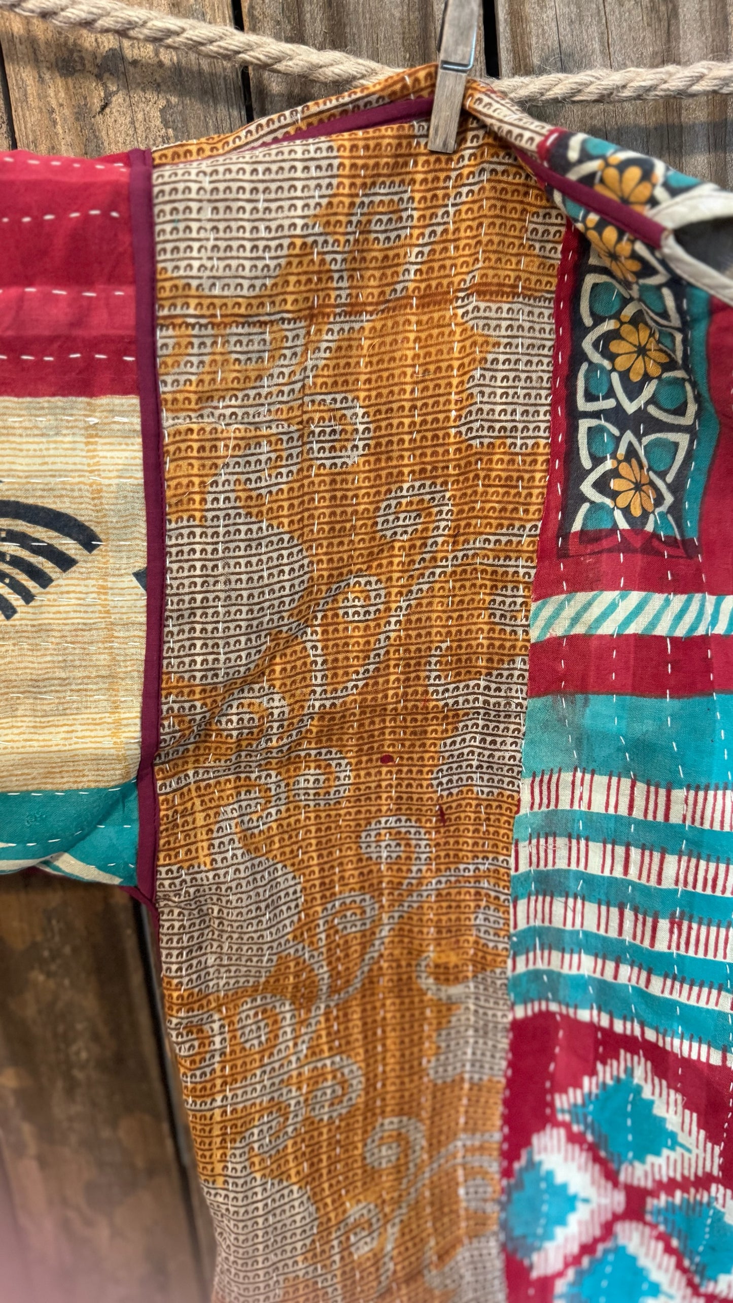 Moon Valley Kantha Pullover Top - 030