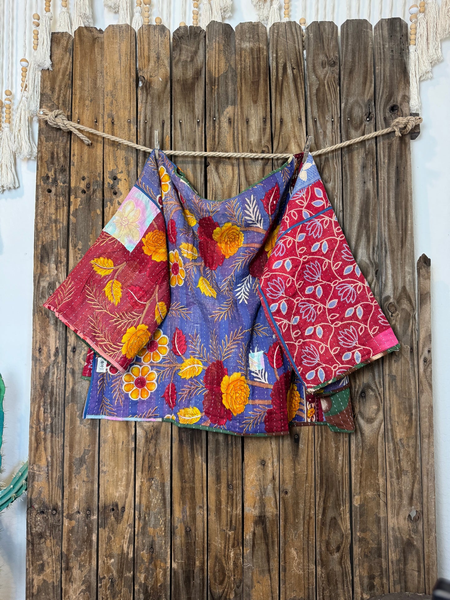 Moon Valley Kantha Pullover Top - 022