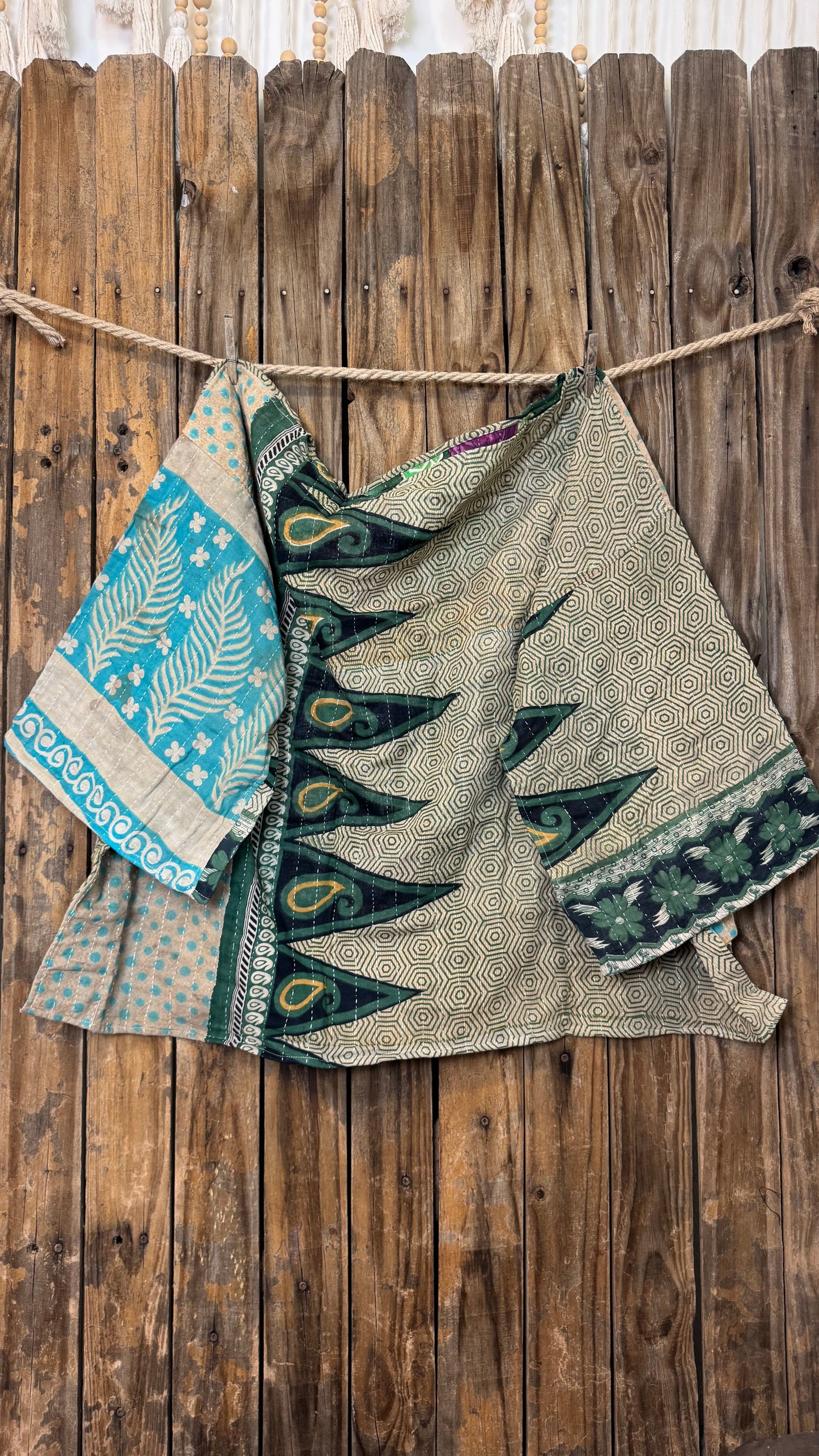 Moon Valley Kantha Pullover Top - 018