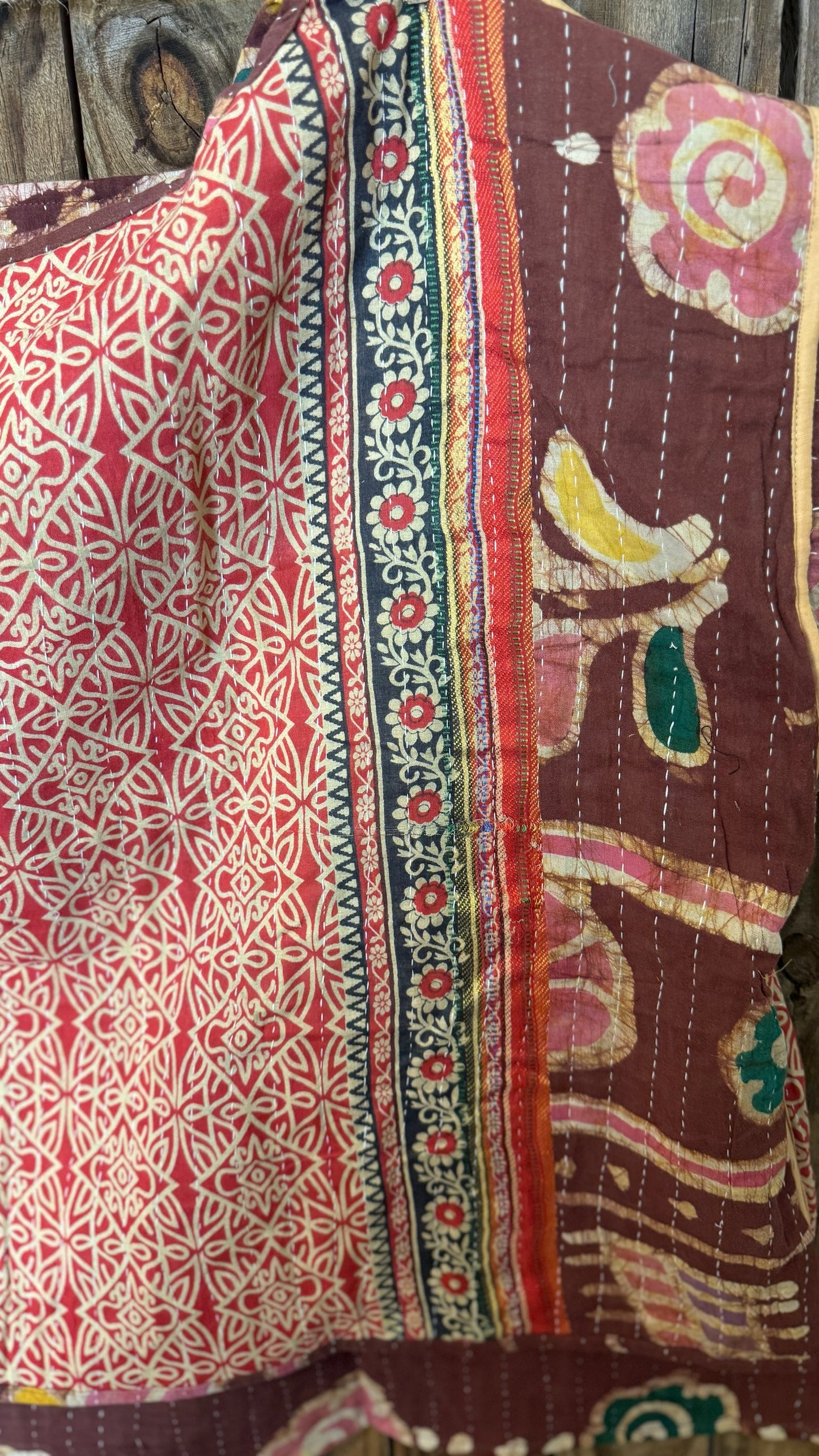 Moon Valley Kantha Pullover Top - 026