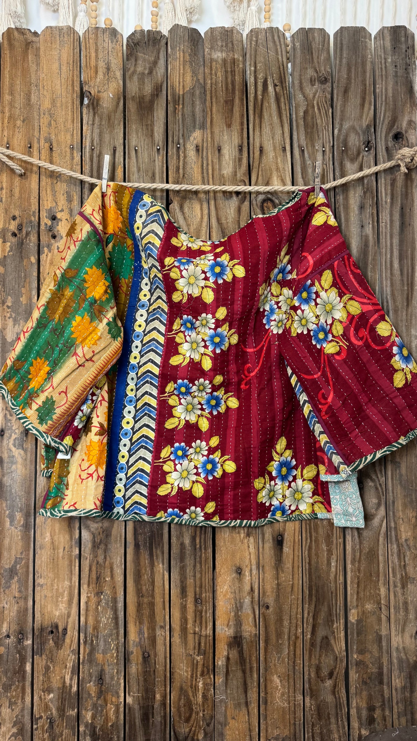 Moon Valley Kantha Pullover Top - 020