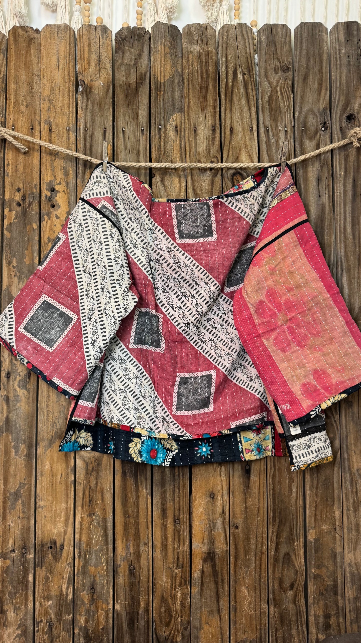 Moon Valley Kantha Pullover Top - 014
