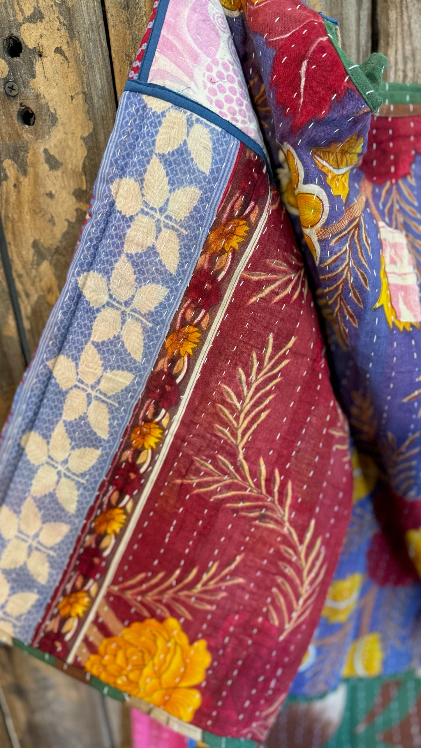 Moon Valley Kantha Pullover Top - 022
