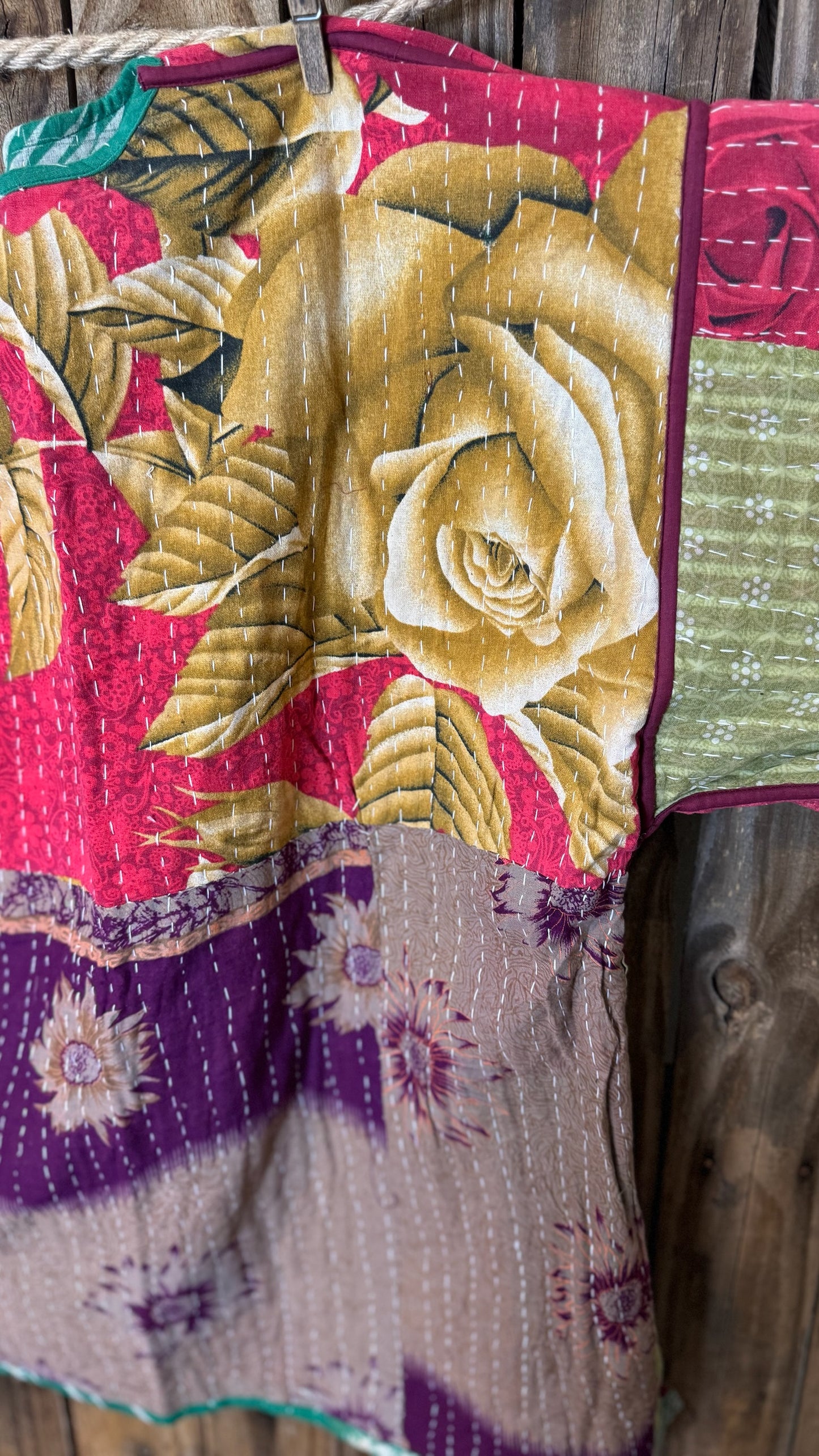 Moon Valley Kantha Pullover Top - 019