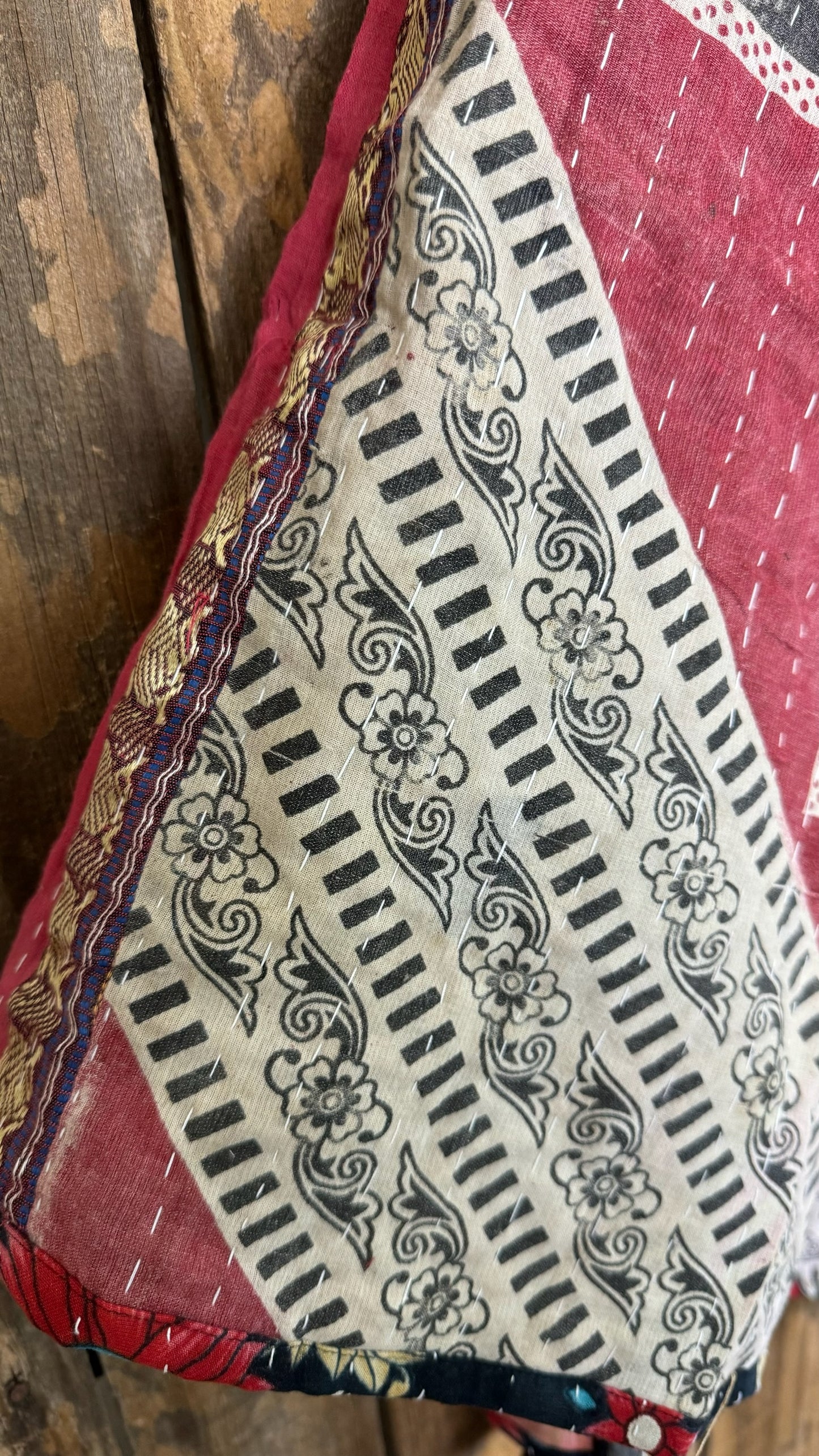 Moon Valley Kantha Pullover Top - 014