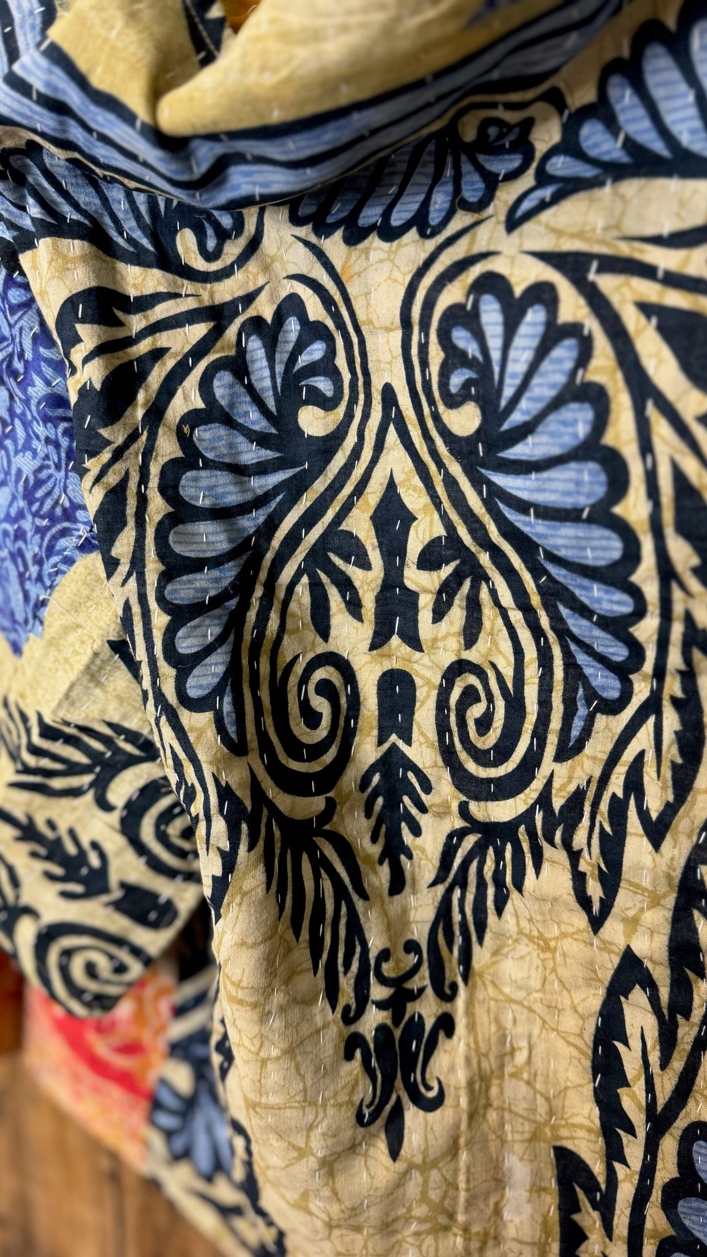 Moon Valley Kantha Pullover Top - 013