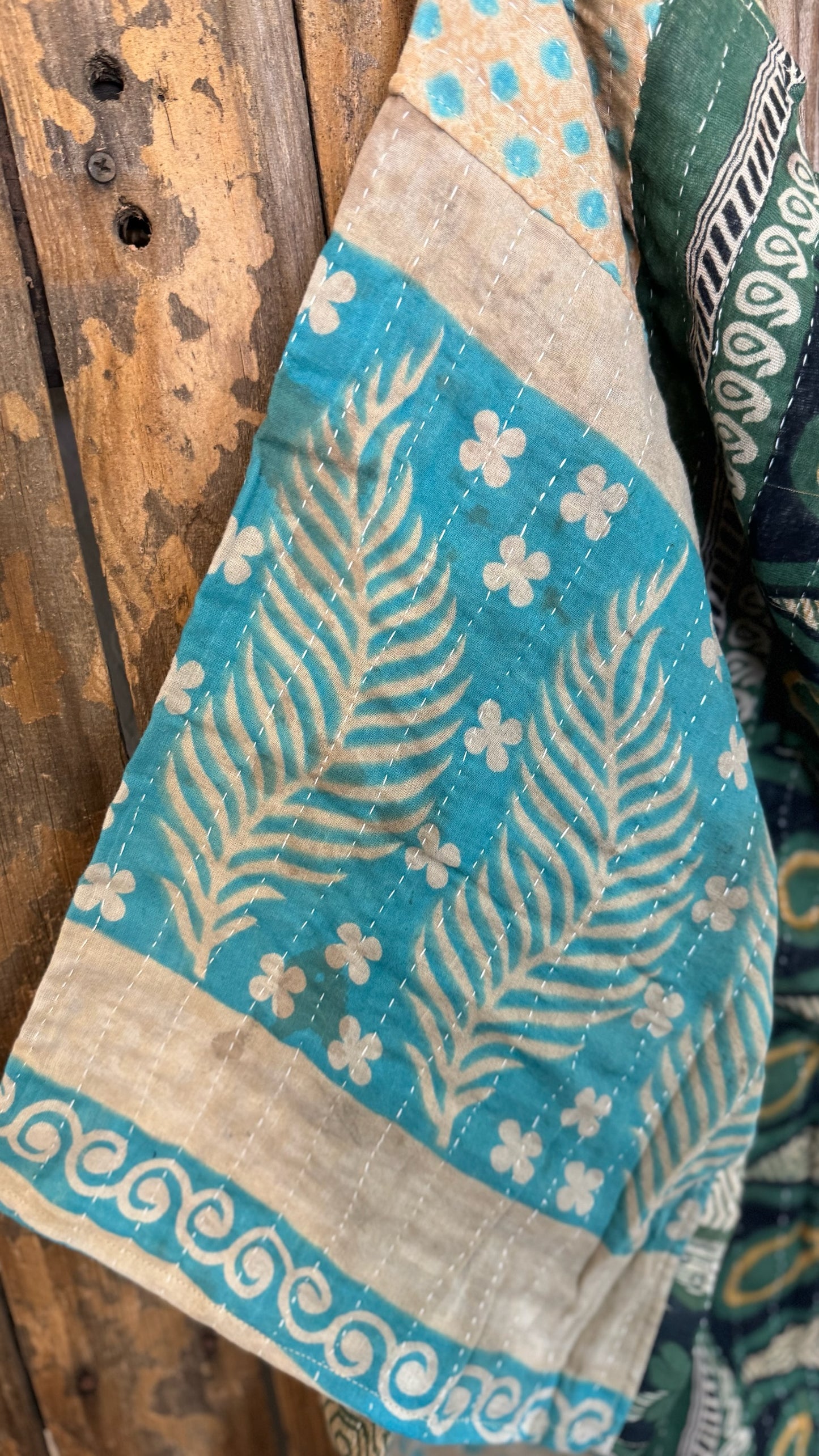Moon Valley Kantha Pullover Top - 018