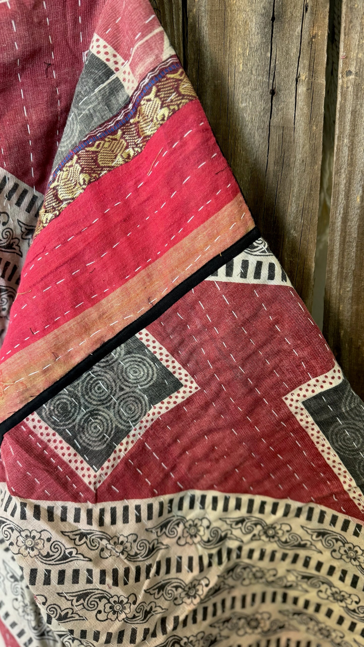 Moon Valley Kantha Pullover Top - 014