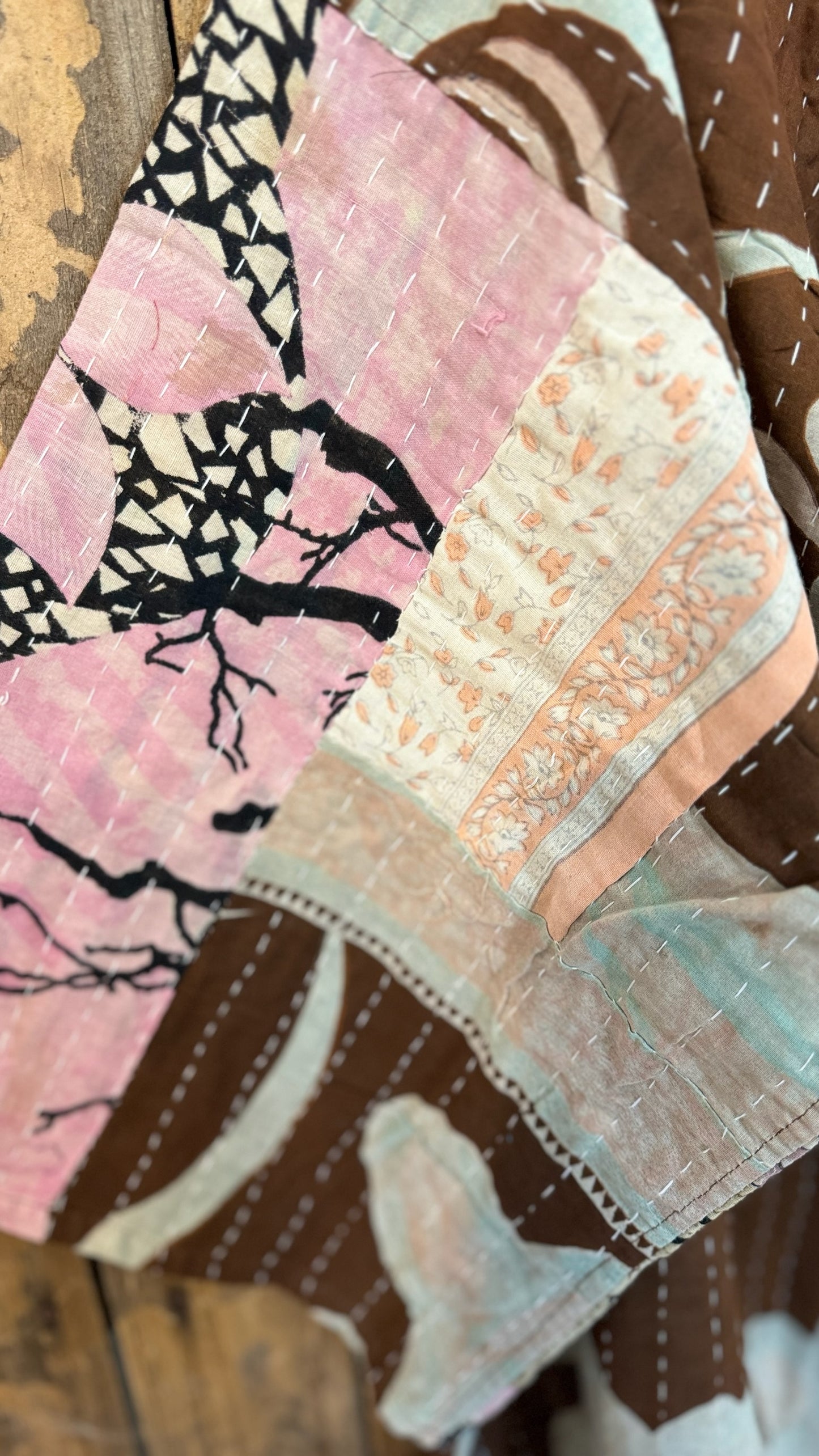 Moon Valley Kantha Pullover Top - 003