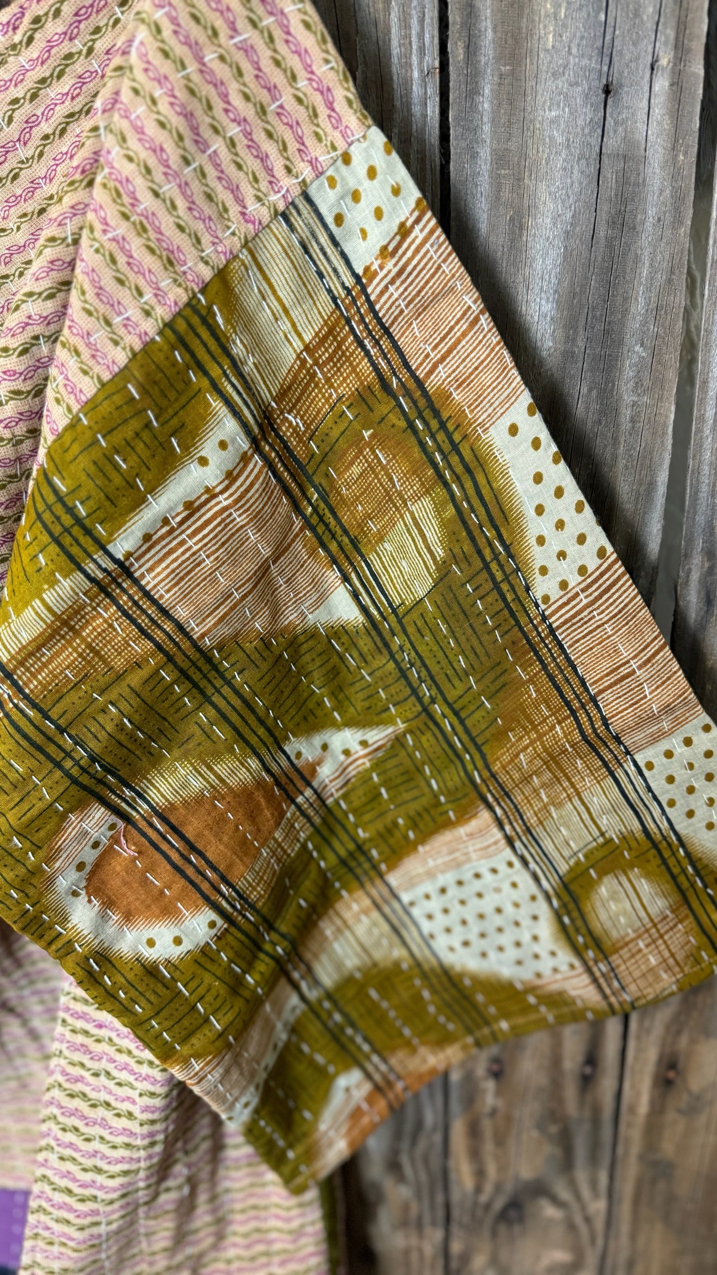 Moon Valley Kantha Pullover Top - 002