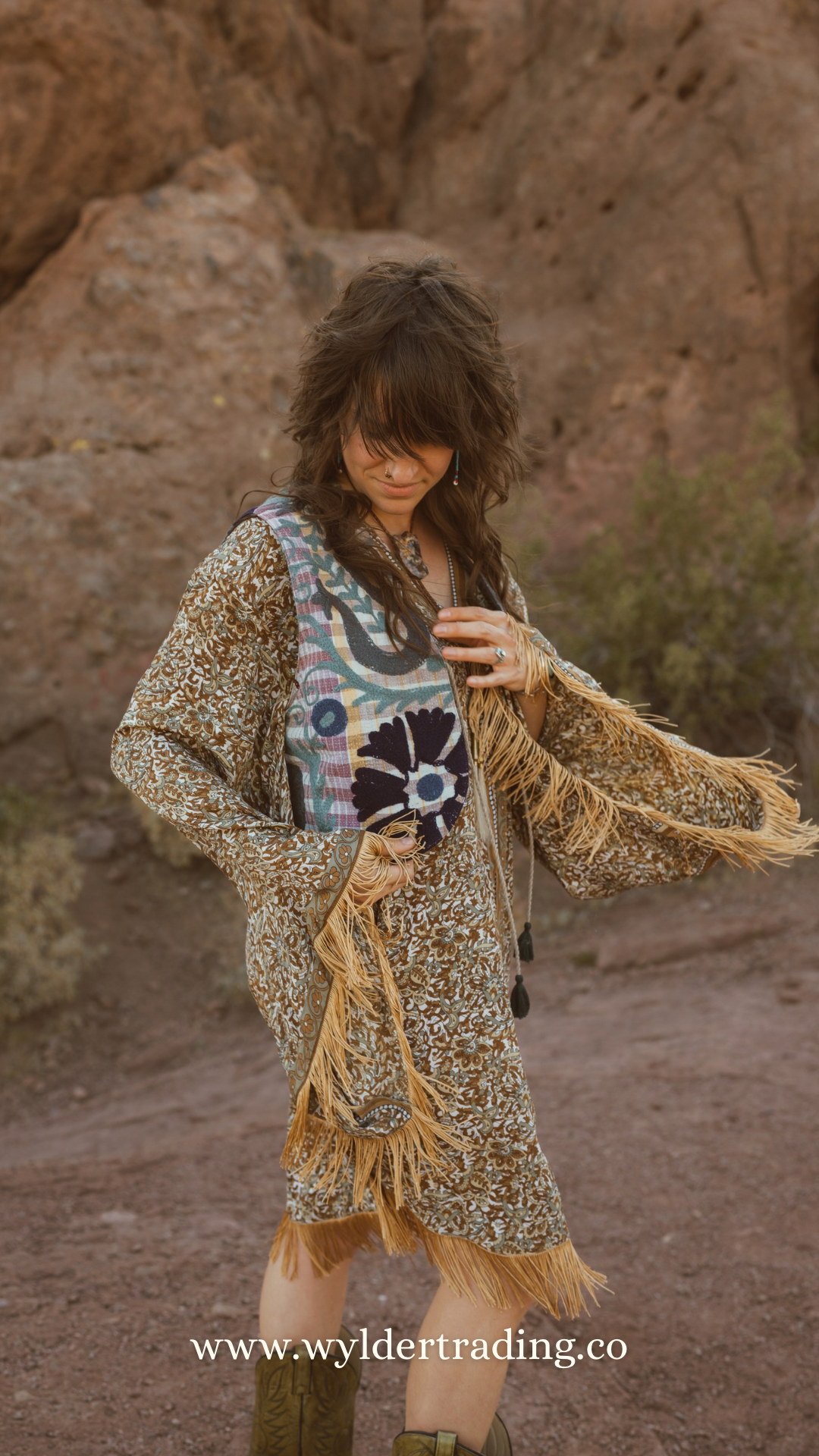 Artisan Textile Vest (No Fringe) 003