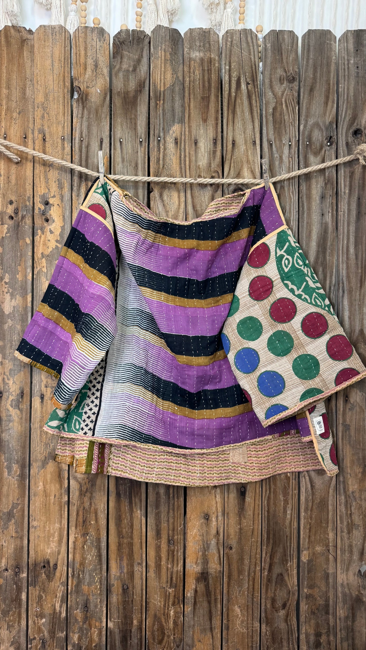Moon Valley Kantha Pullover Top - 002