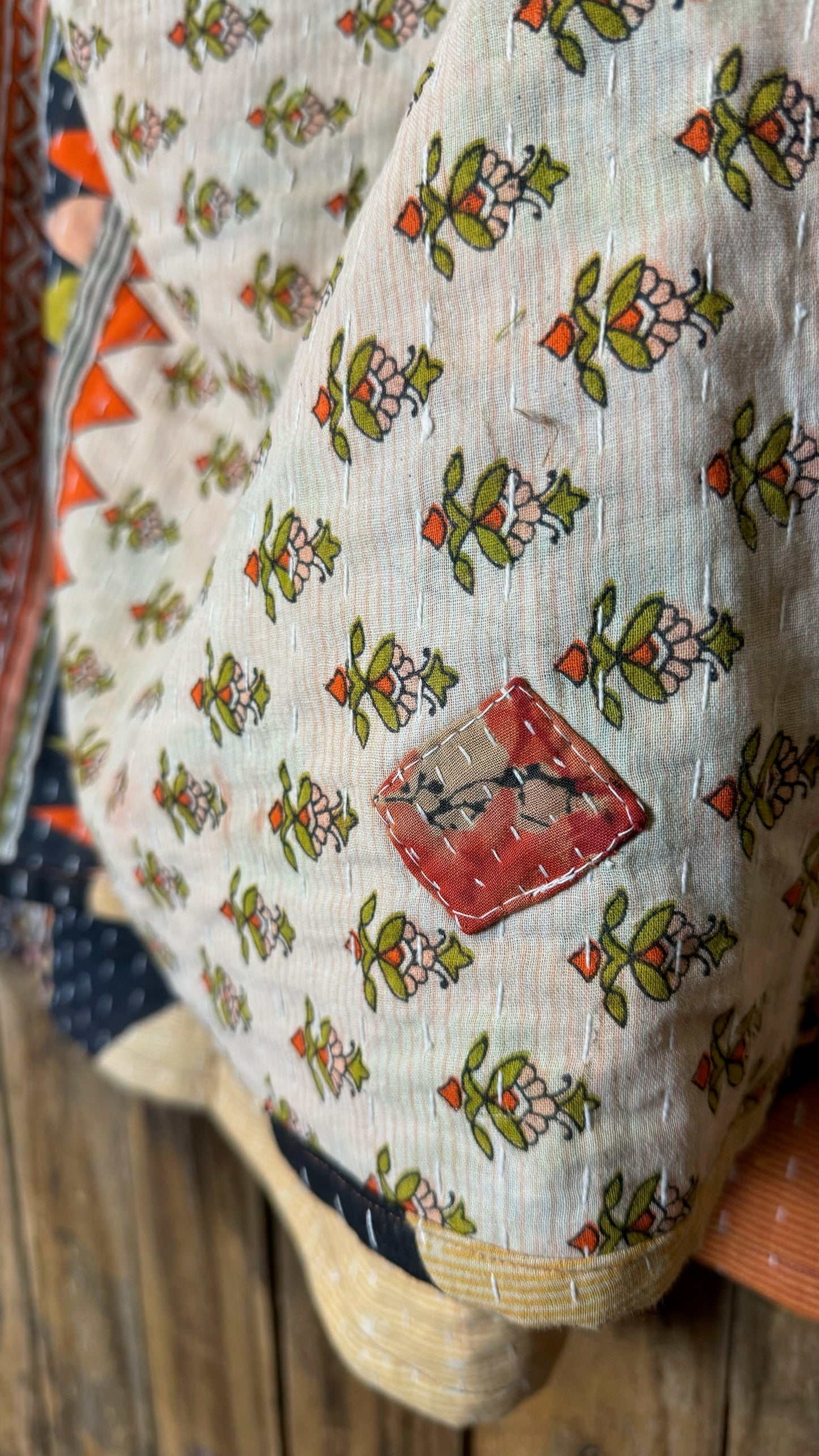 Moon Valley Kantha Pullover Top - 028