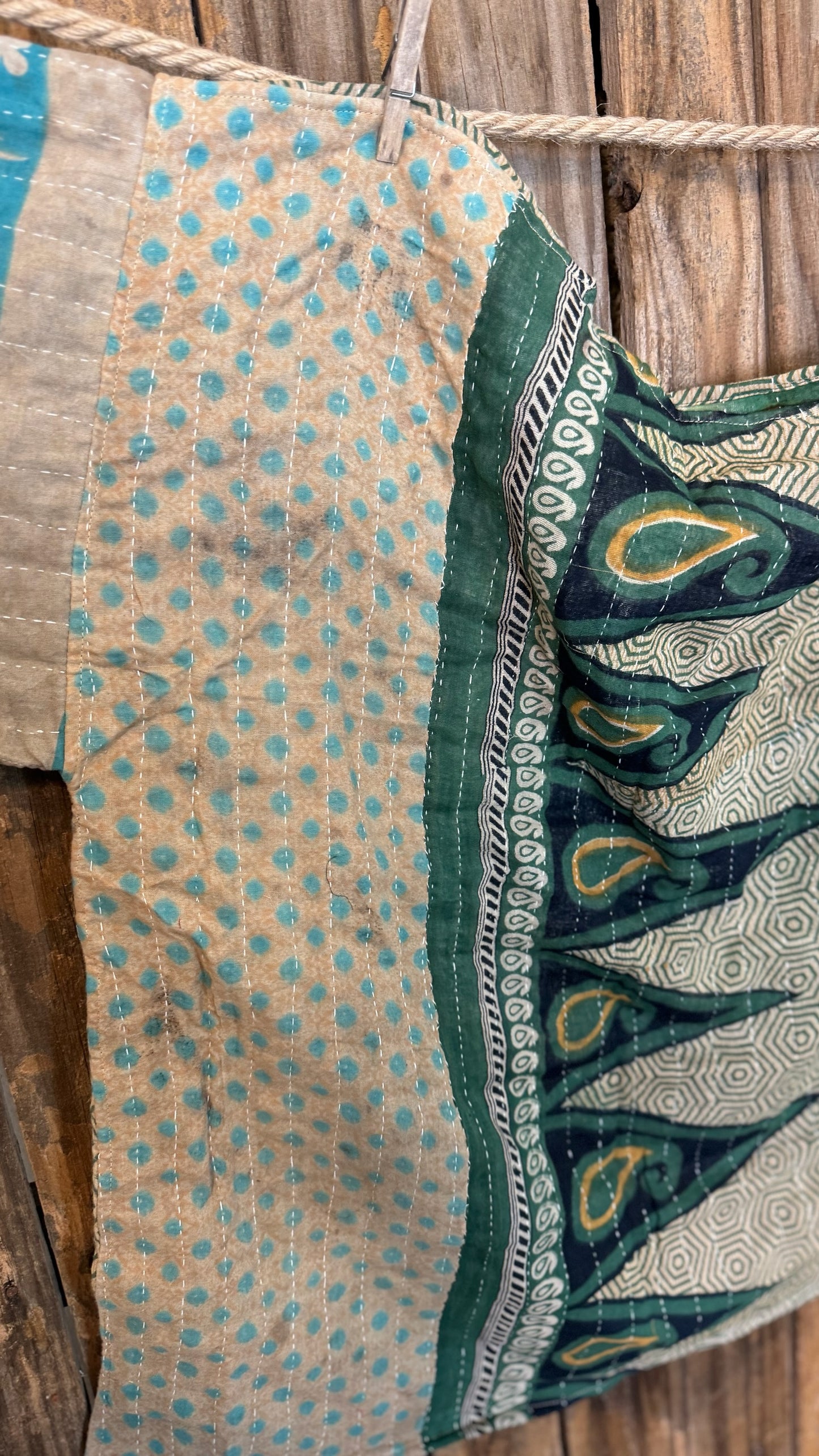 Moon Valley Kantha Pullover Top - 018