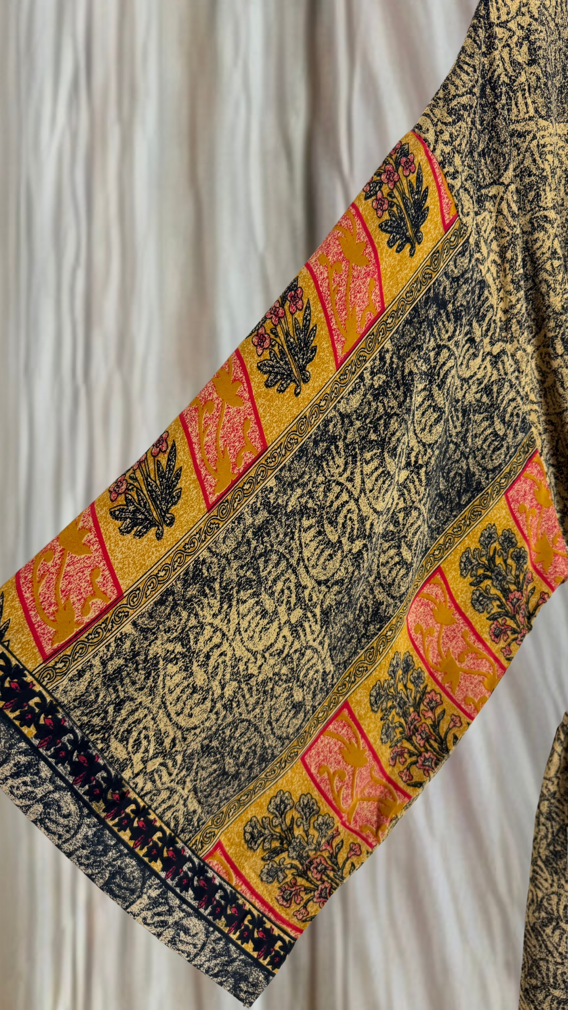 Creosote Sari Silk Kimono 025