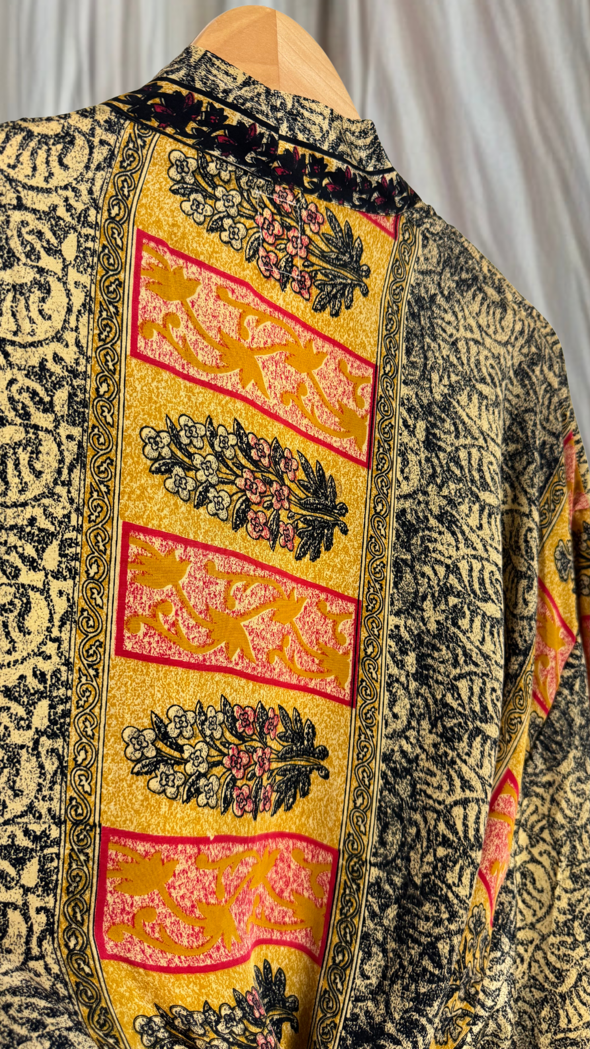 Creosote Sari Silk Kimono 025