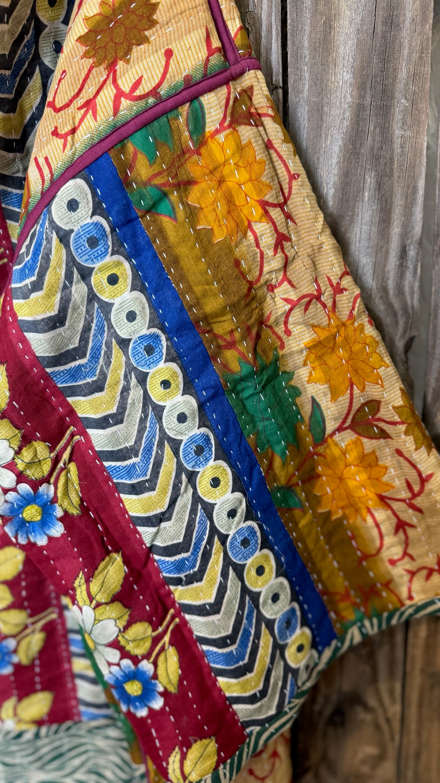 Moon Valley Kantha Pullover Top - 020