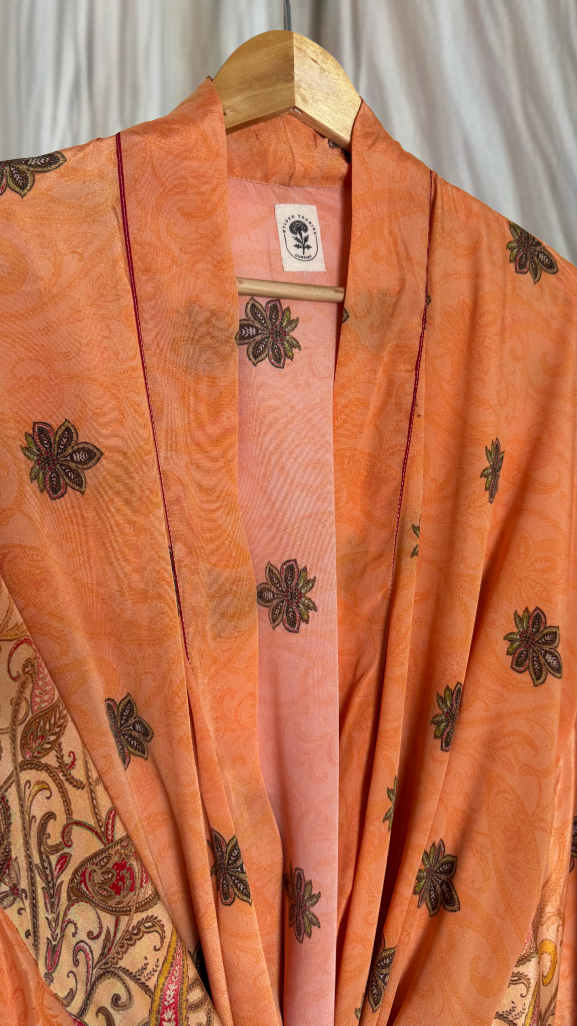 Creosote Sari Silk Kimono 026