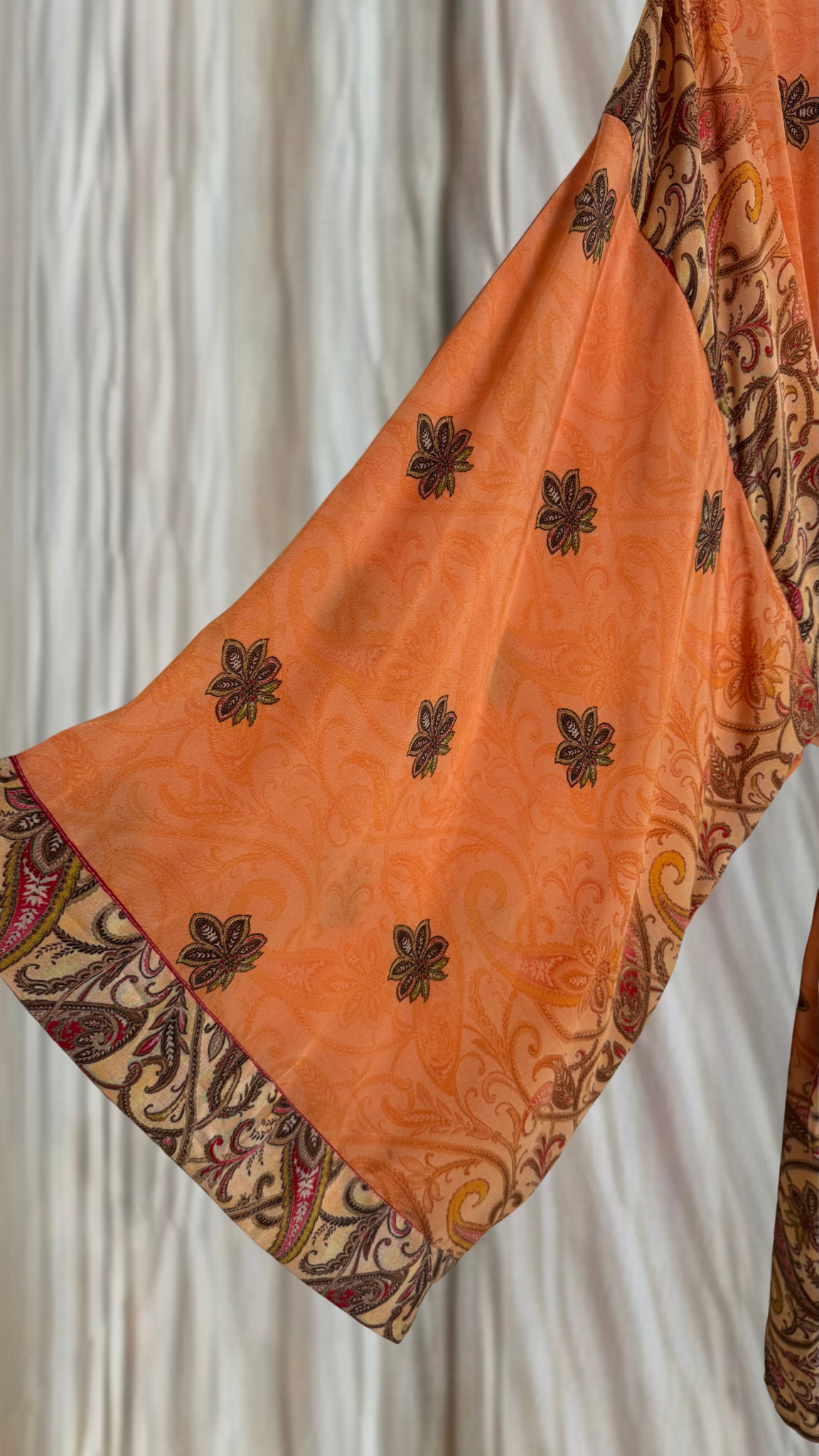 Creosote Sari Silk Kimono 026