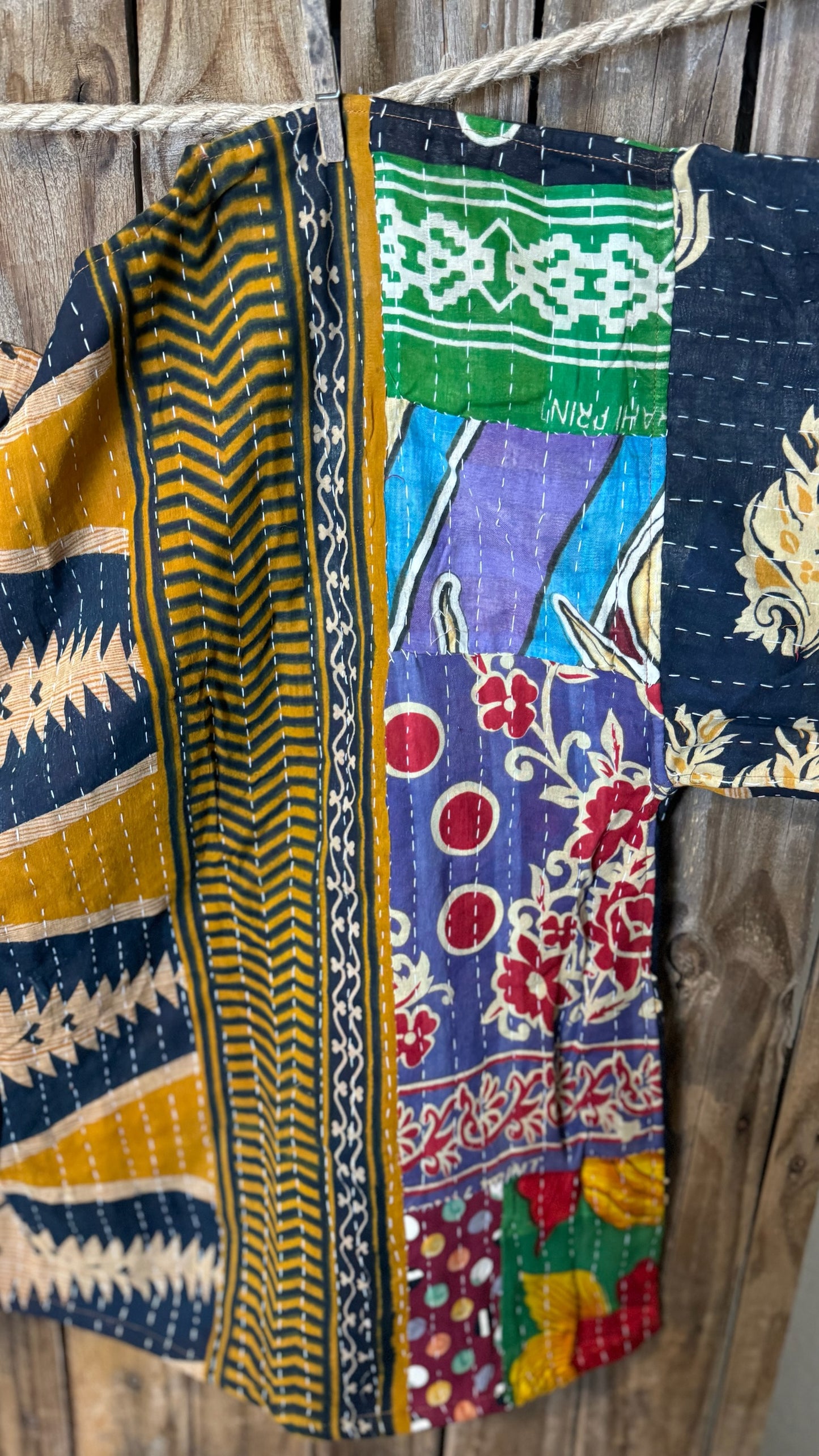 Moon Valley Kantha Pullover Top - 009
