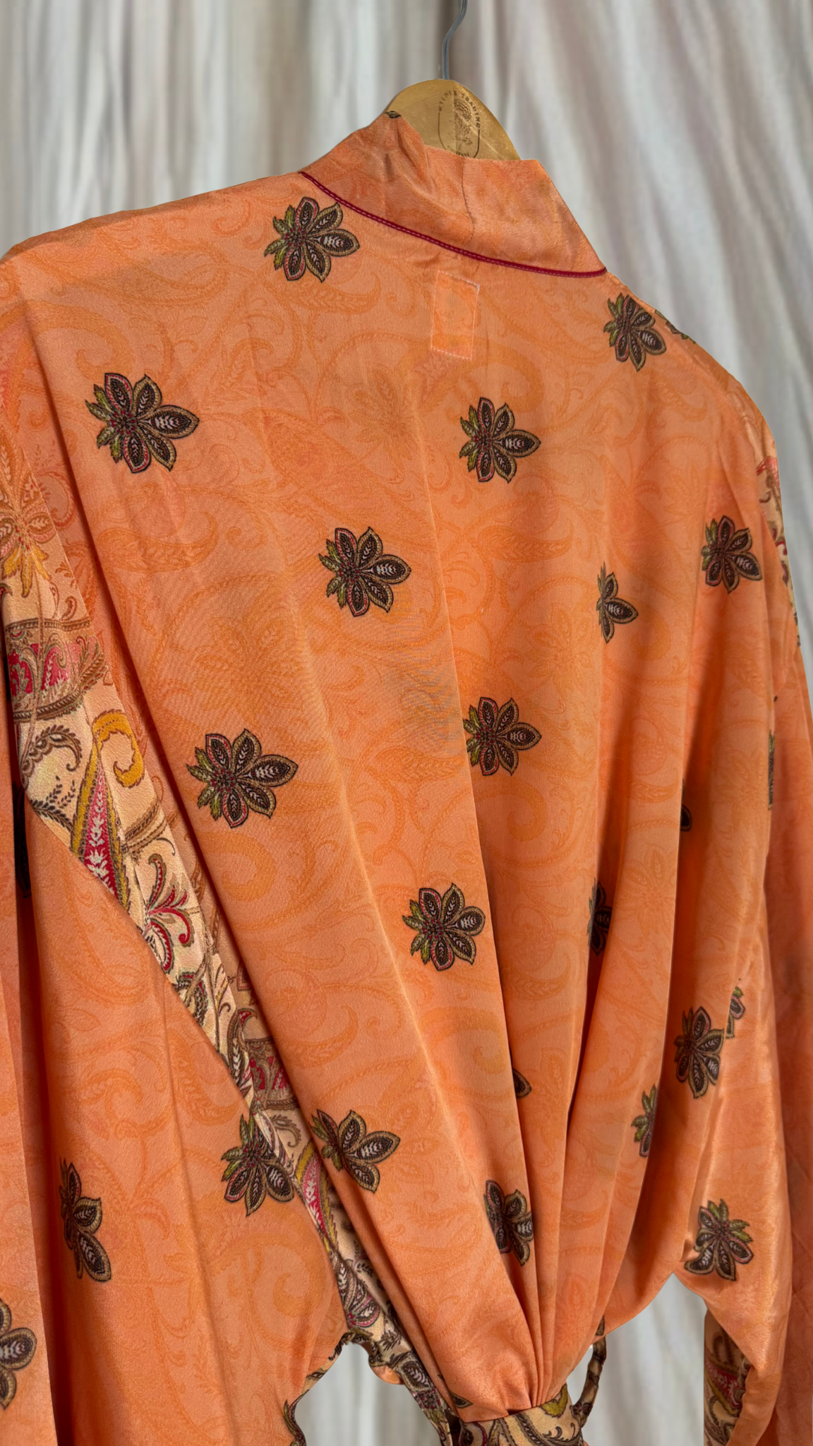 Creosote Sari Silk Kimono 026