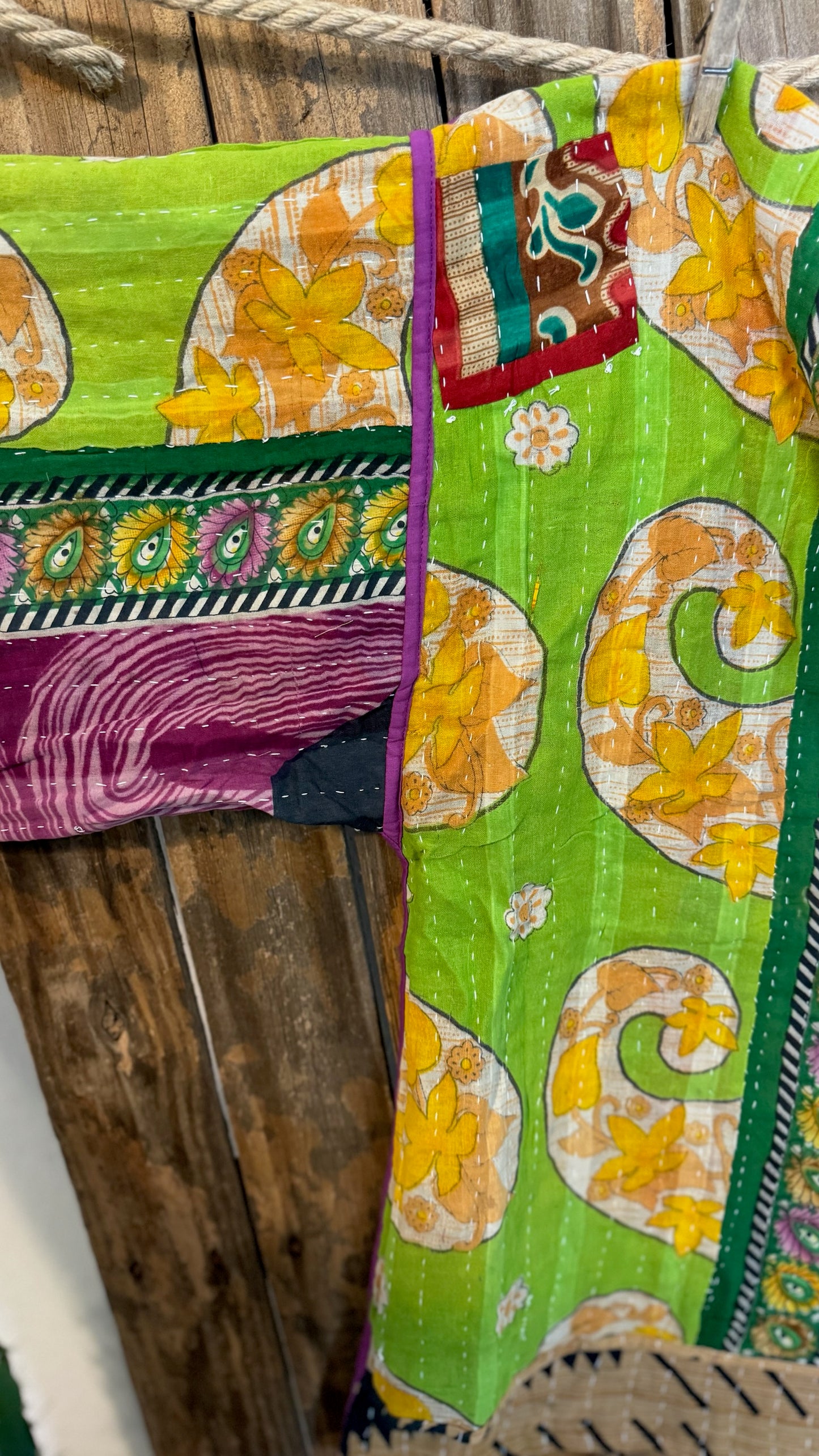 Moon Valley Kantha Pullover Top - 009