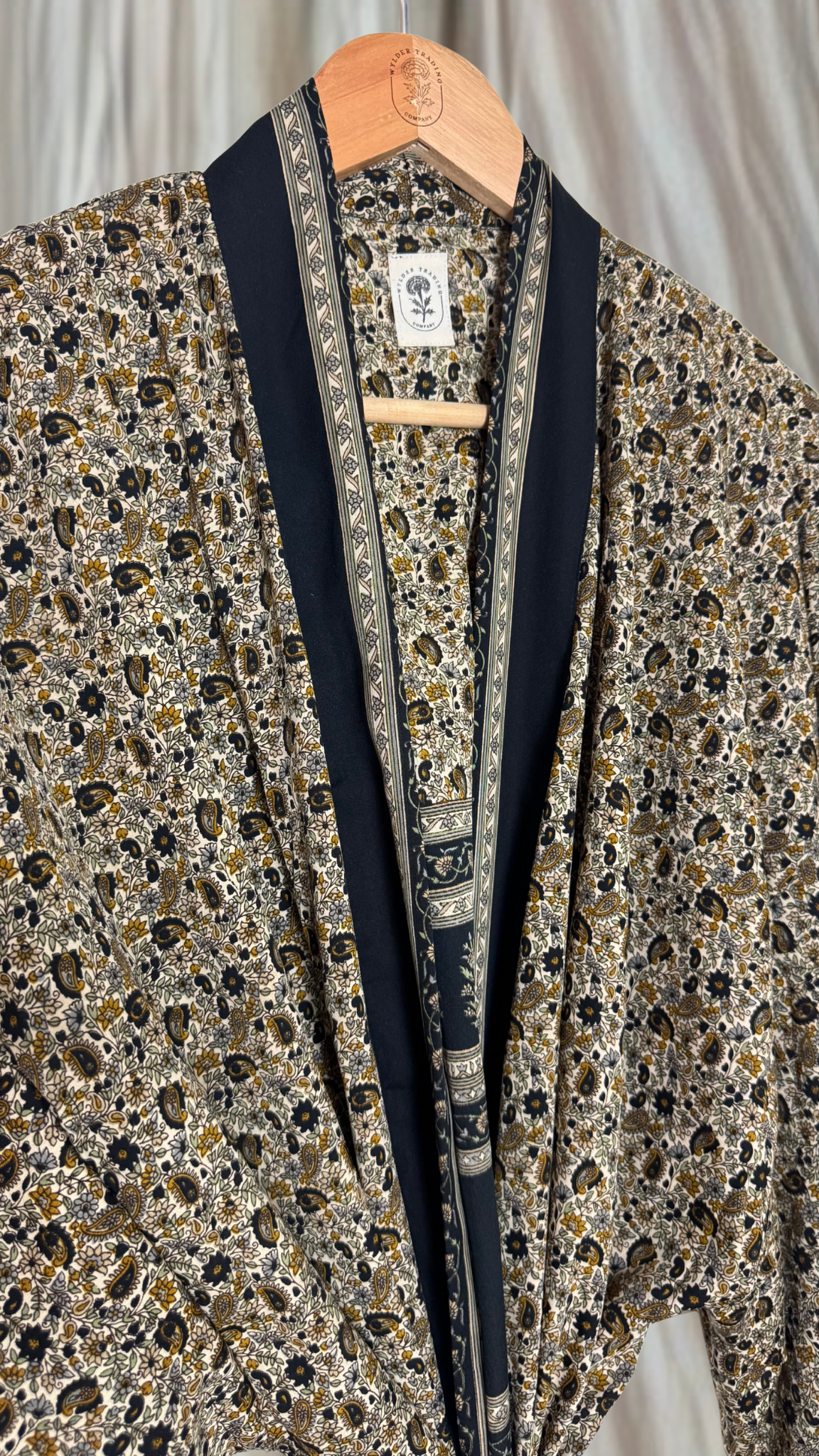 Creosote Sari Silk Kimono 027