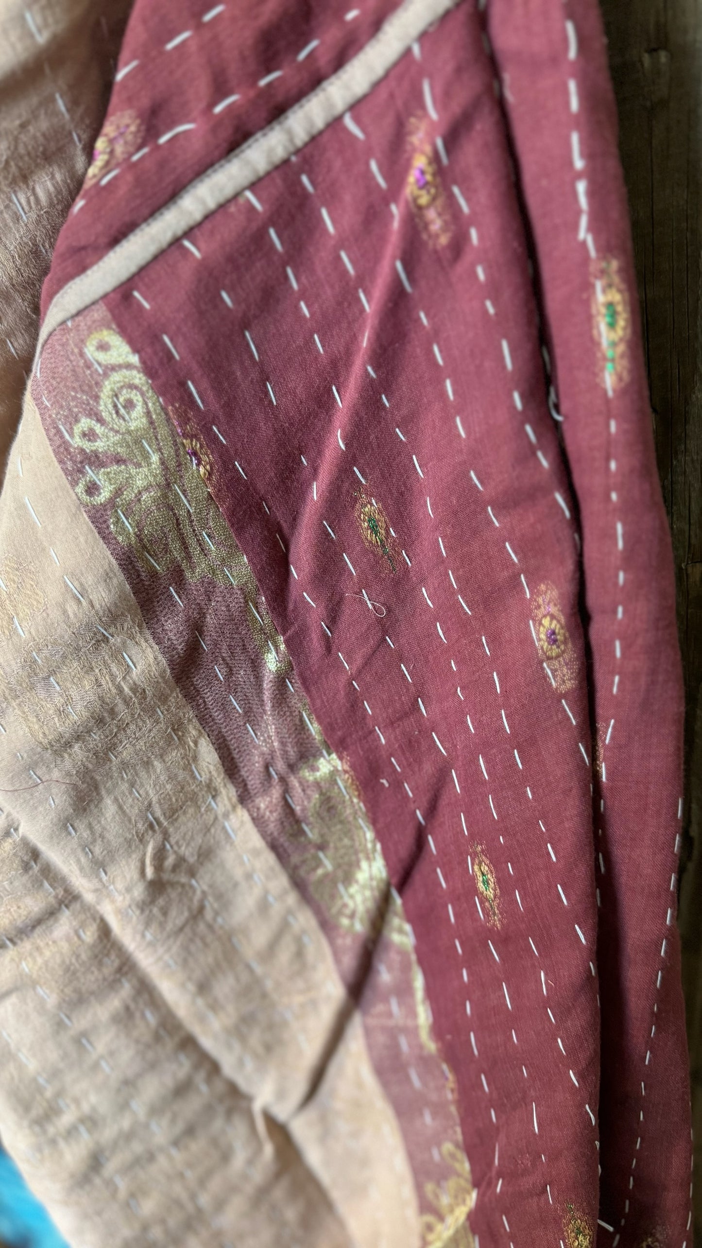 Moon Valley Kantha Pullover Top - 012
