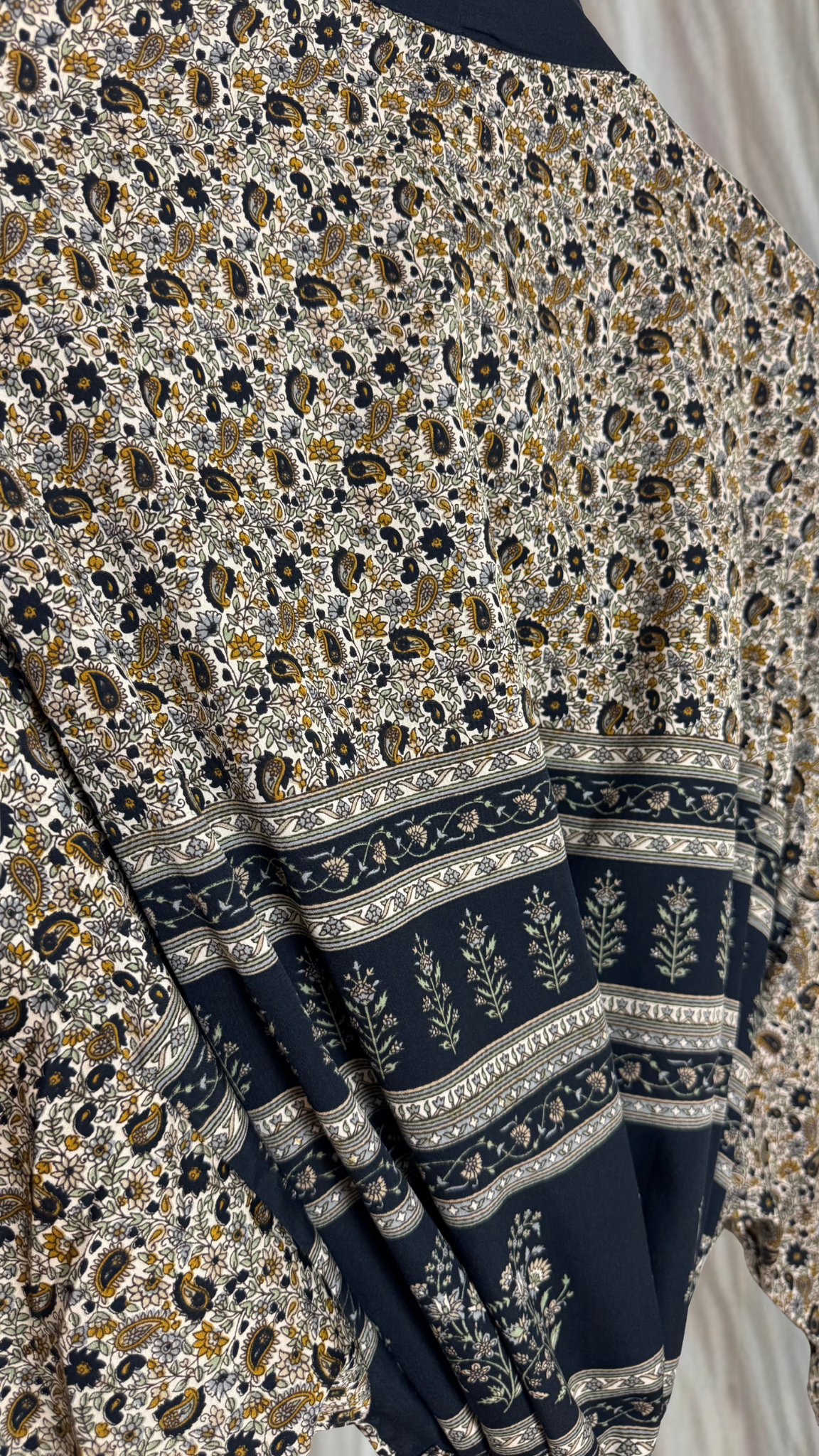 Creosote Sari Silk Kimono 027