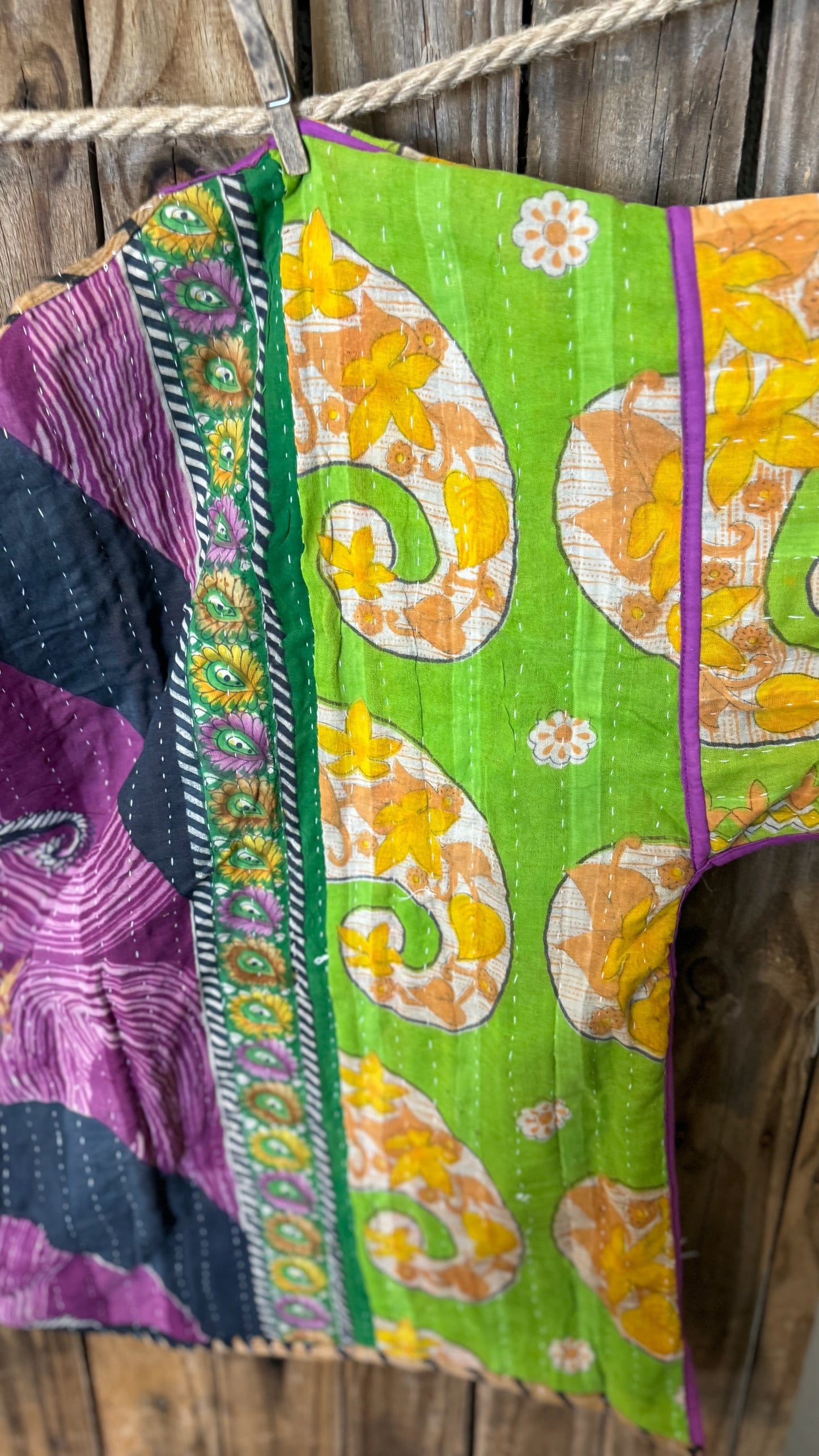 Moon Valley Kantha Pullover Top - 009