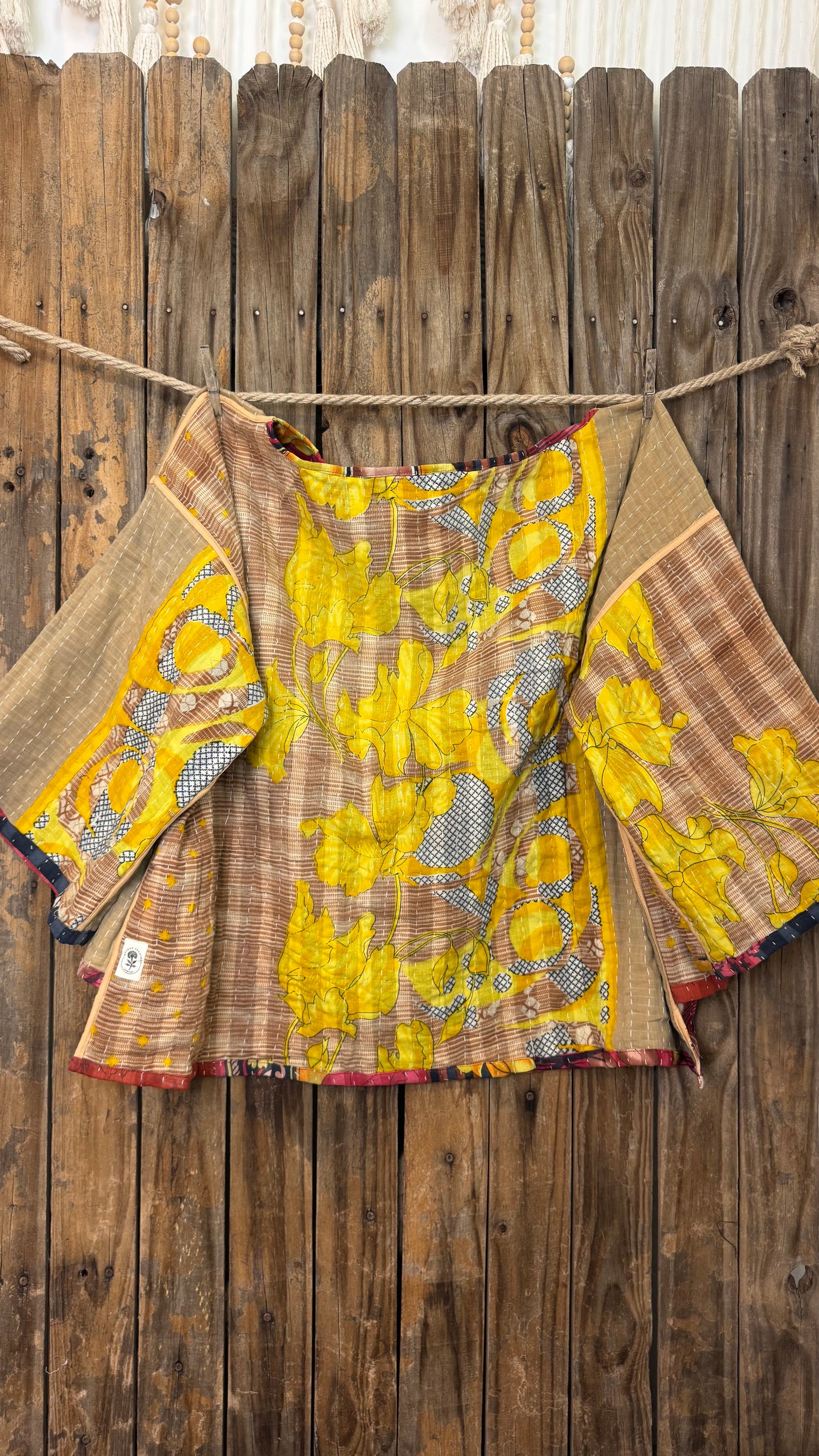 Moon Valley Kantha Pullover Top - 006