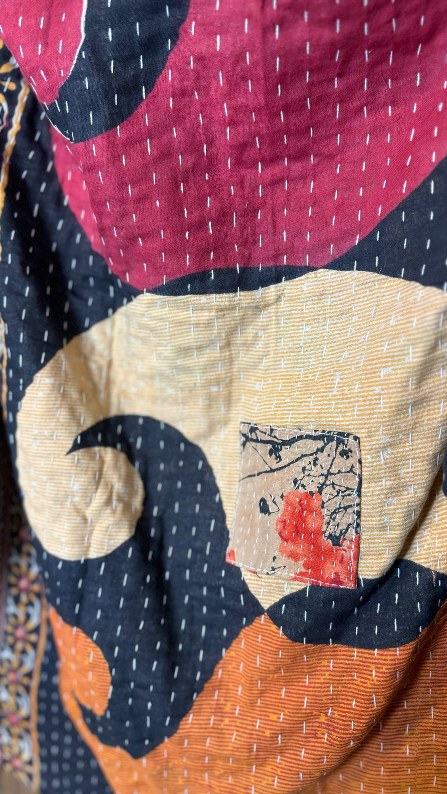 Moon Valley Kantha Pullover Top - 028