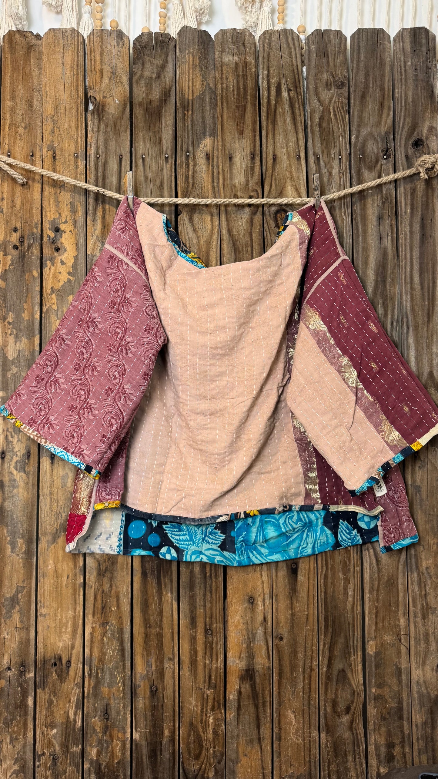 Moon Valley Kantha Pullover Top - 012