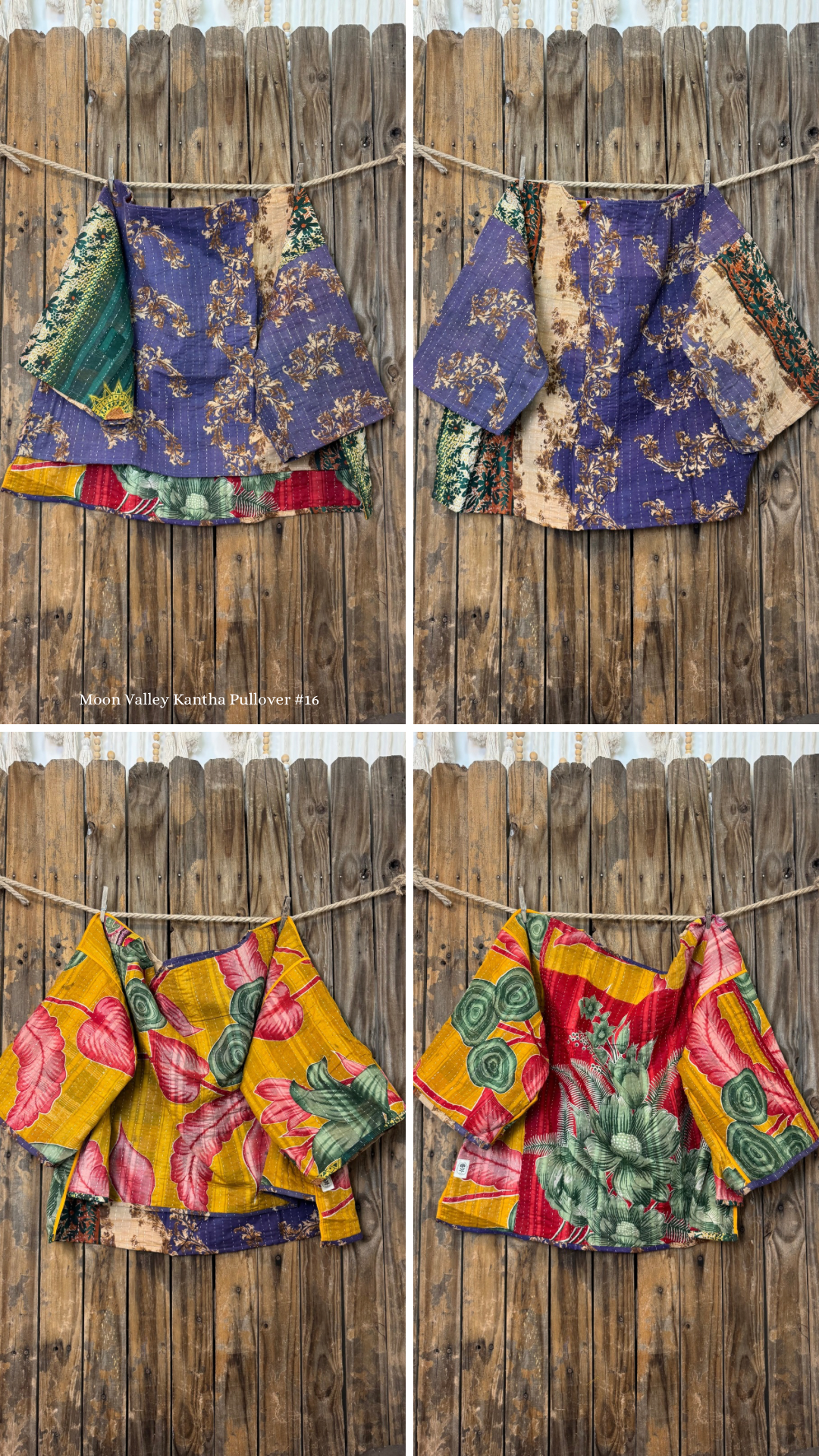 Moon Valley Kantha Pullover Top - 016