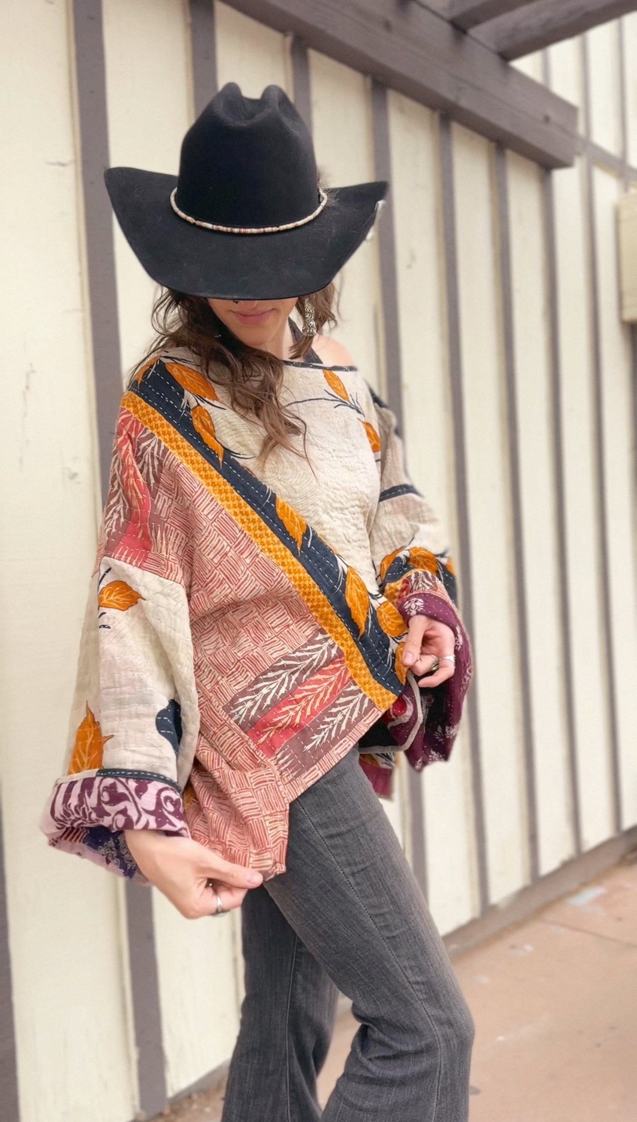 Moon Valley Kantha Pullover Top - 020
