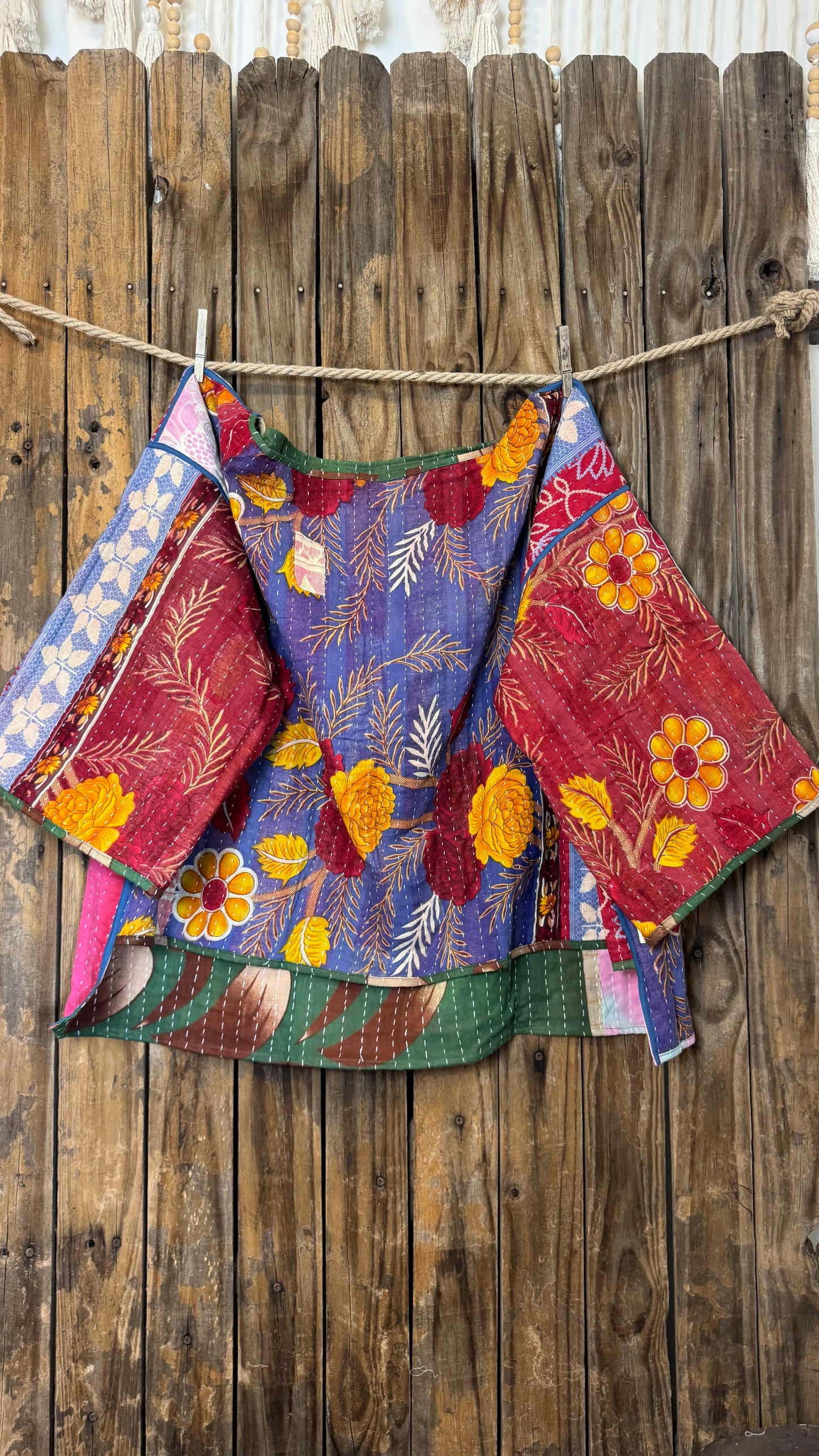 Moon Valley Kantha Pullover Top - 022