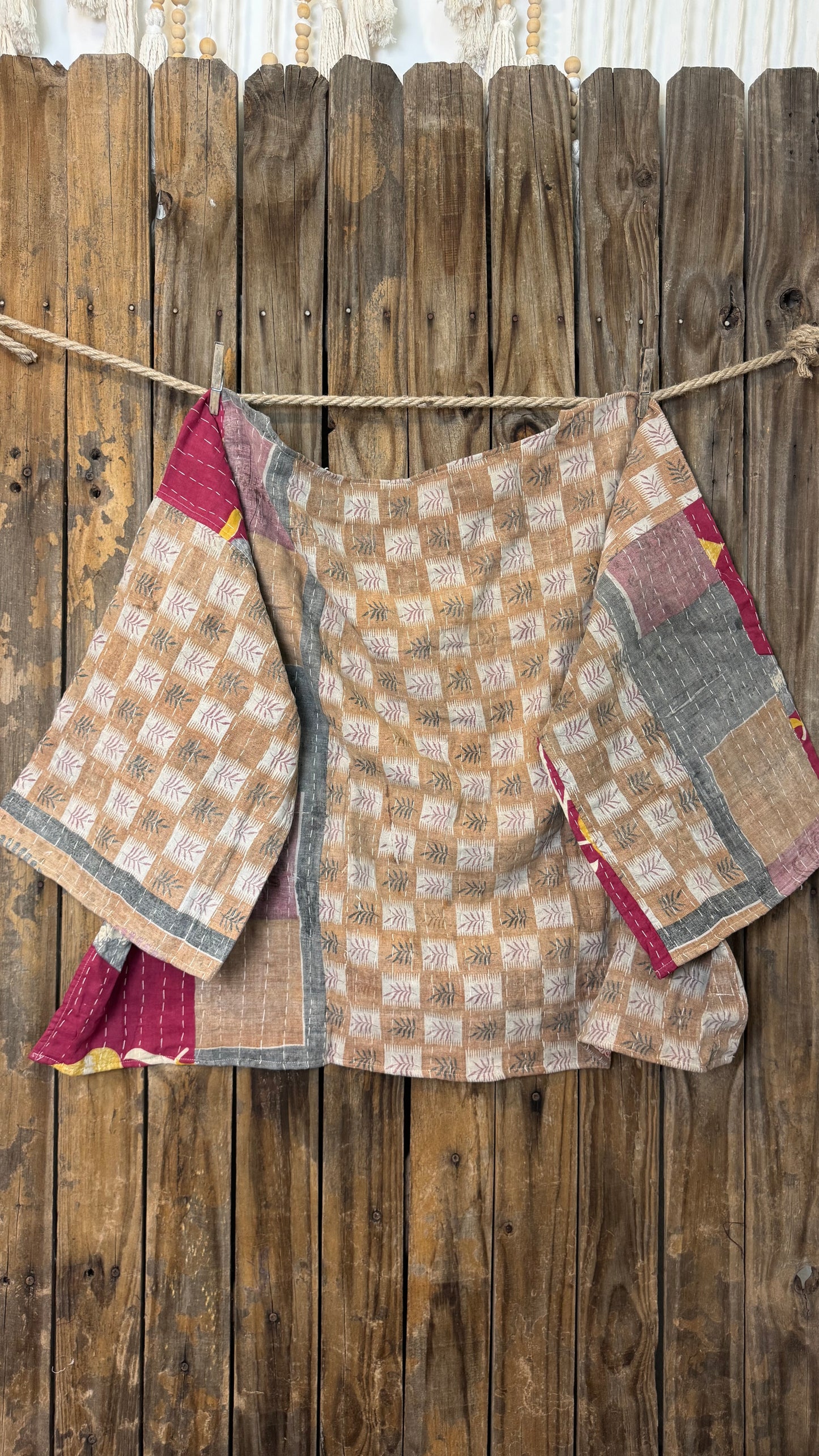 Moon Valley Kantha Pullover Top - 007